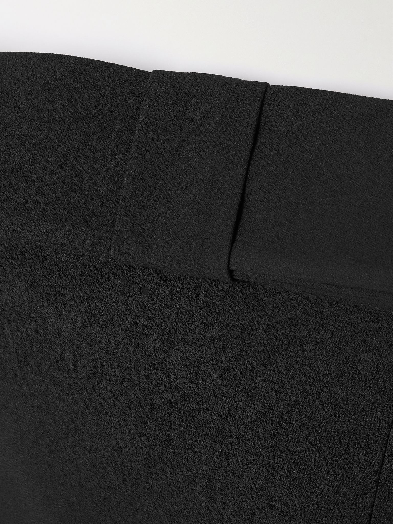 Sisu bow-embellished crepe midi dress Black - 4