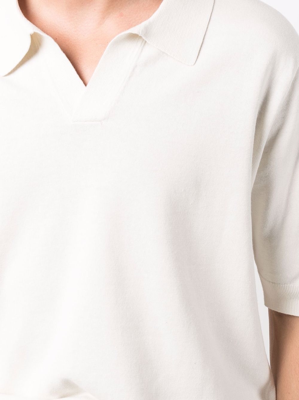 spread-collar polo shirt - 5