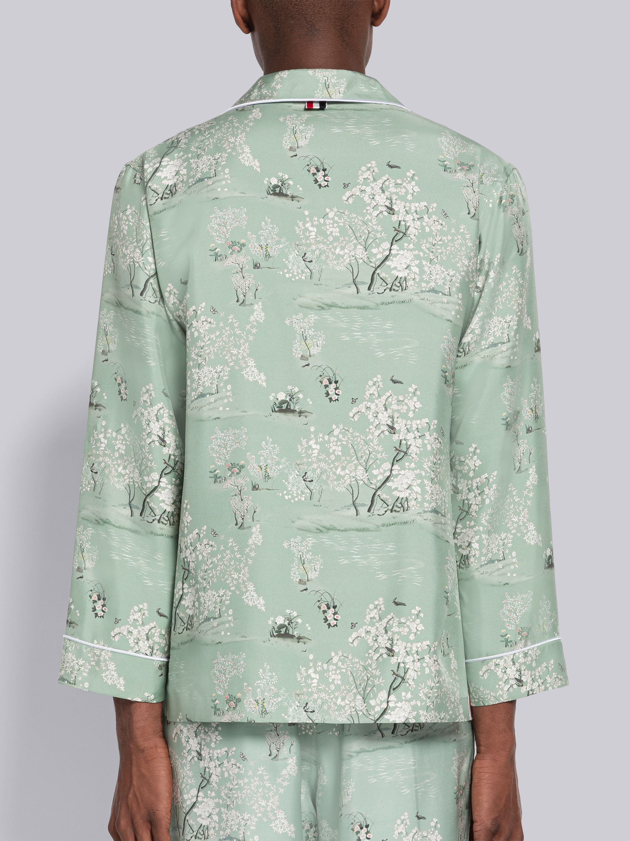 Silk Twill Toile Pajama Shirt - 3