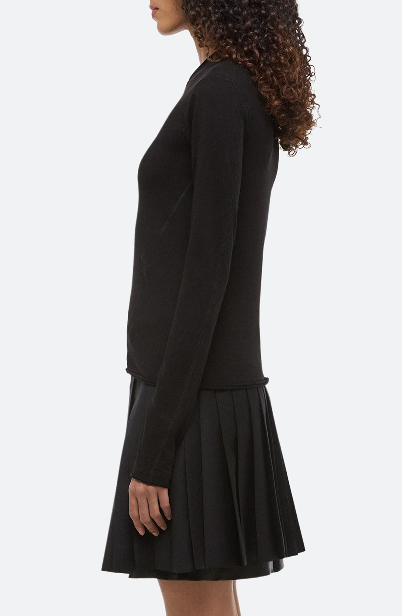 Helmut Lang Twisted Jersey Top in Black at Nordstrom - 3
