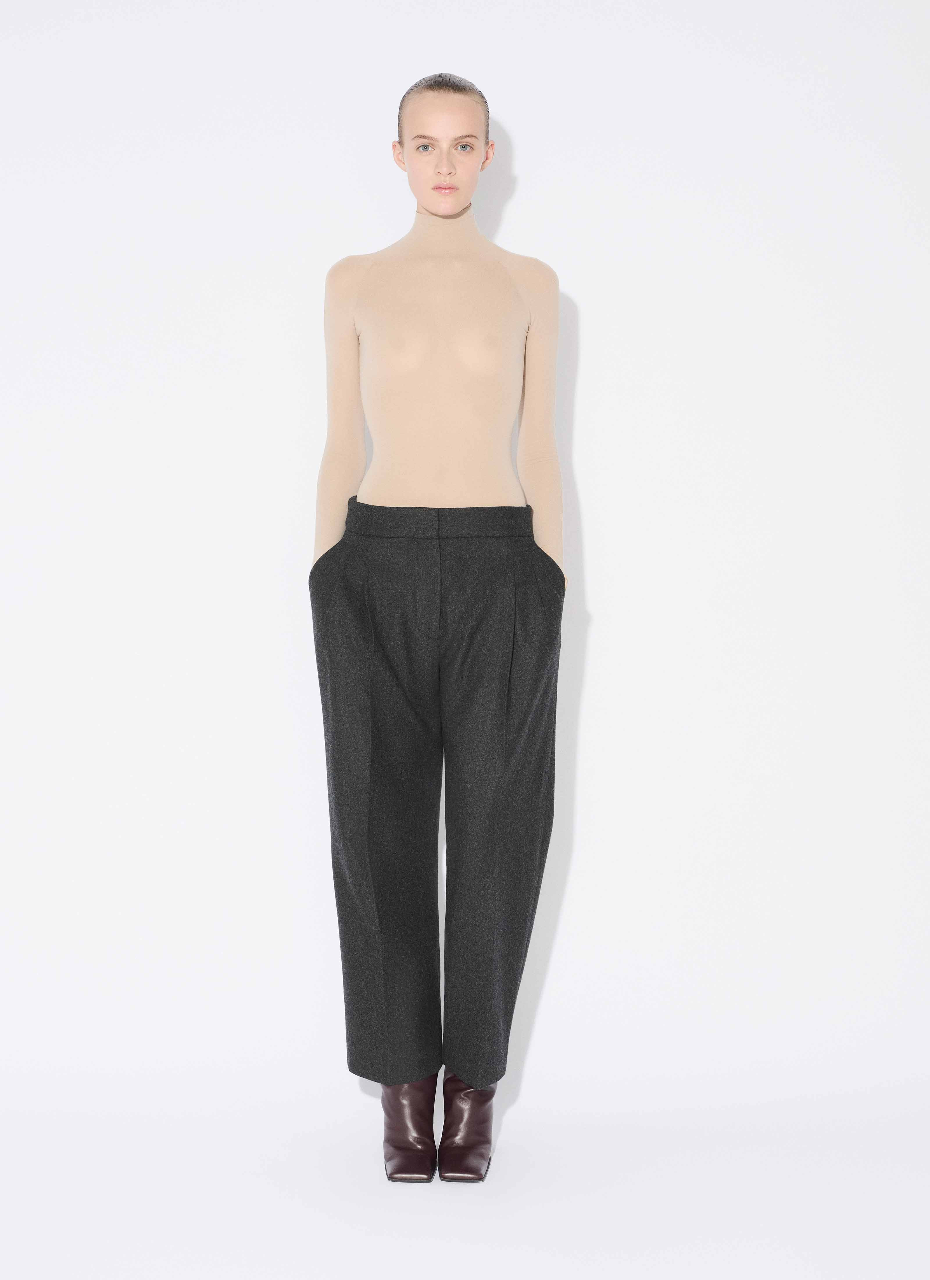 HIGH NECK SECOND-SKIN KNIT BODYSUIT - 2