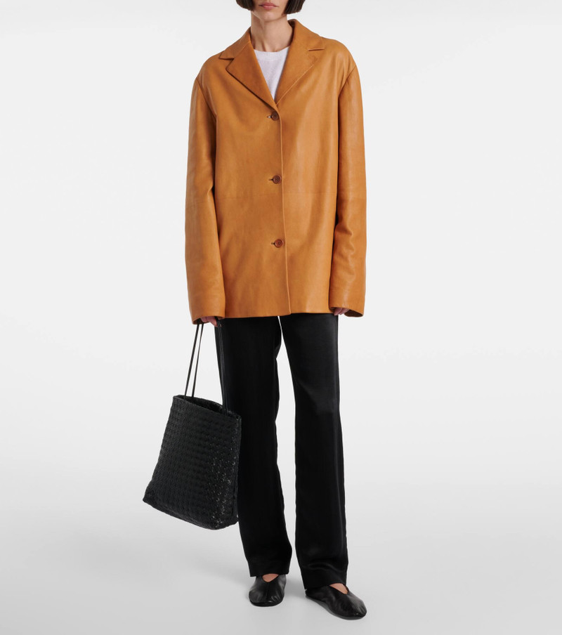 The Row Lilou woven leather shoulder bag outlook