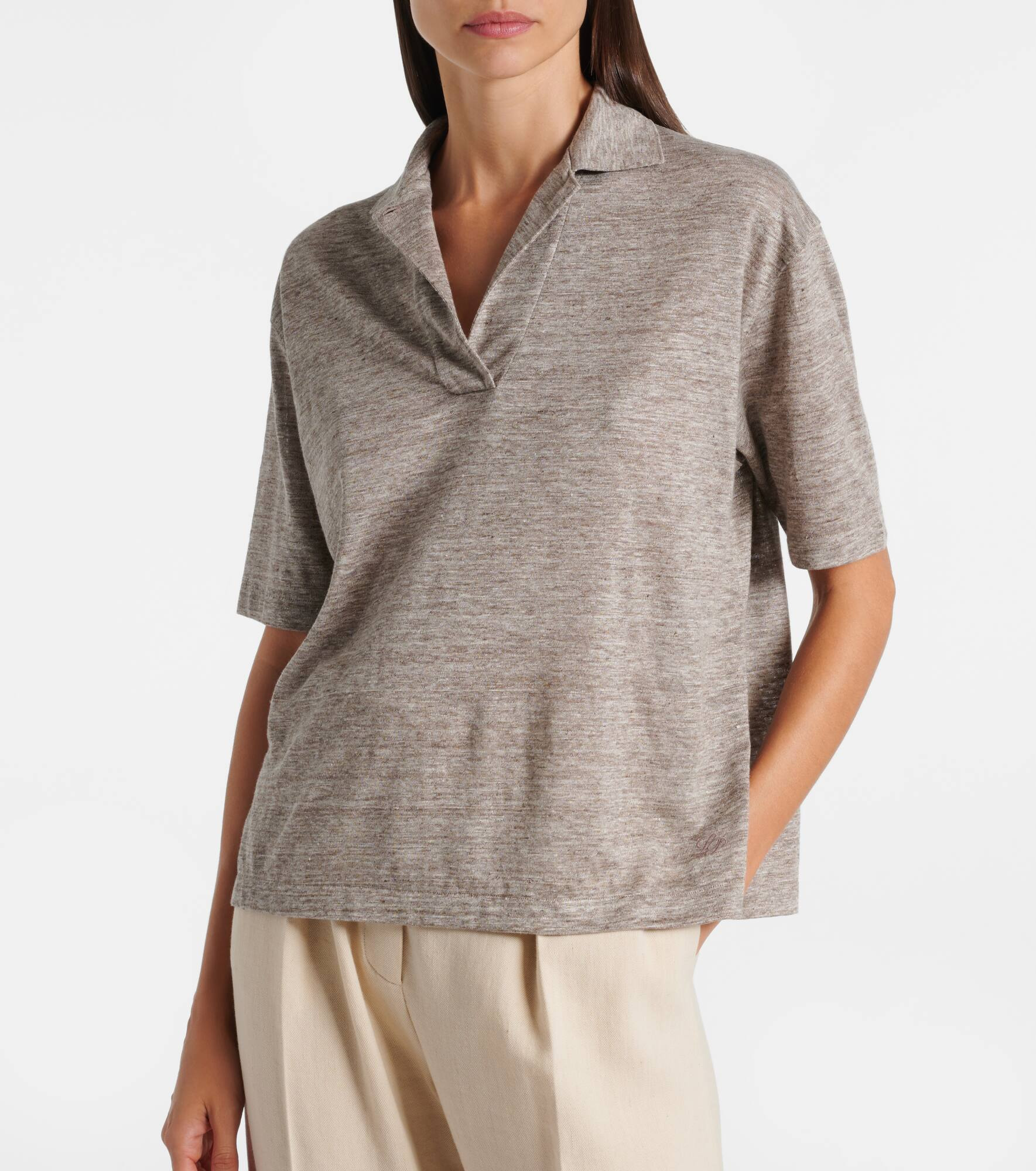 Gargano linen polo shirt - 5