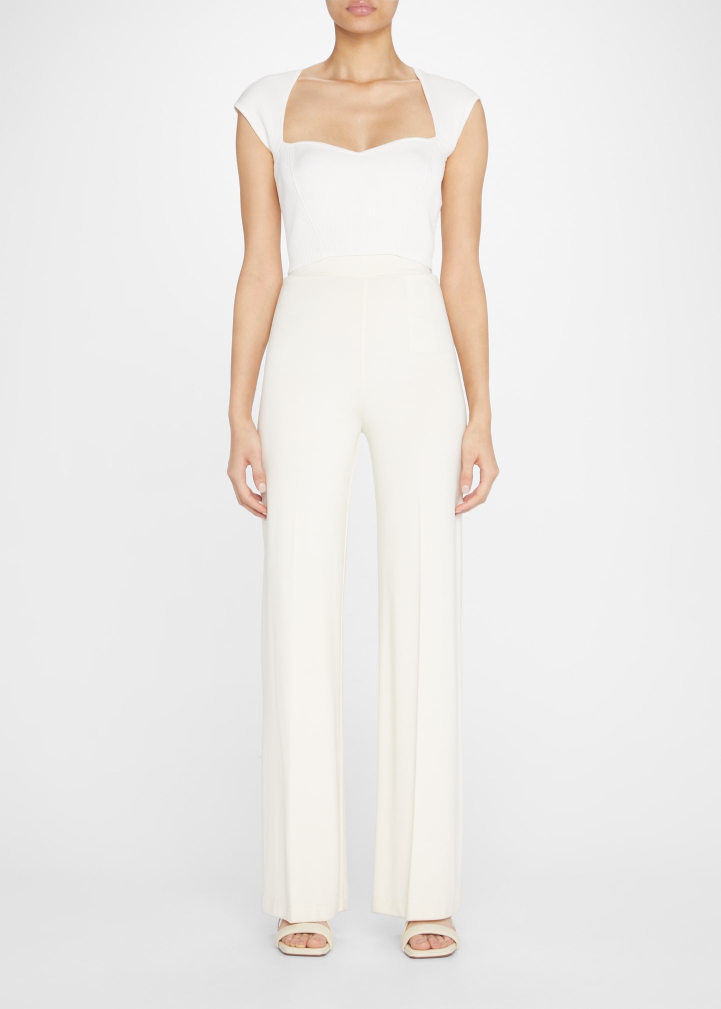 Abia Sweetheart Rib Crop Top - 2