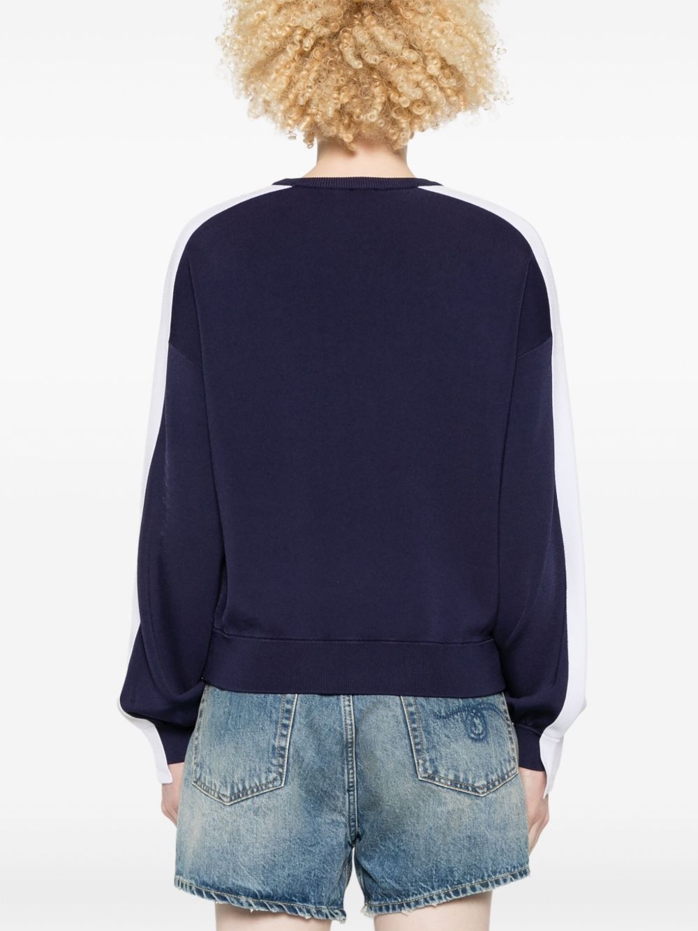 logo-embossed sweater - 4