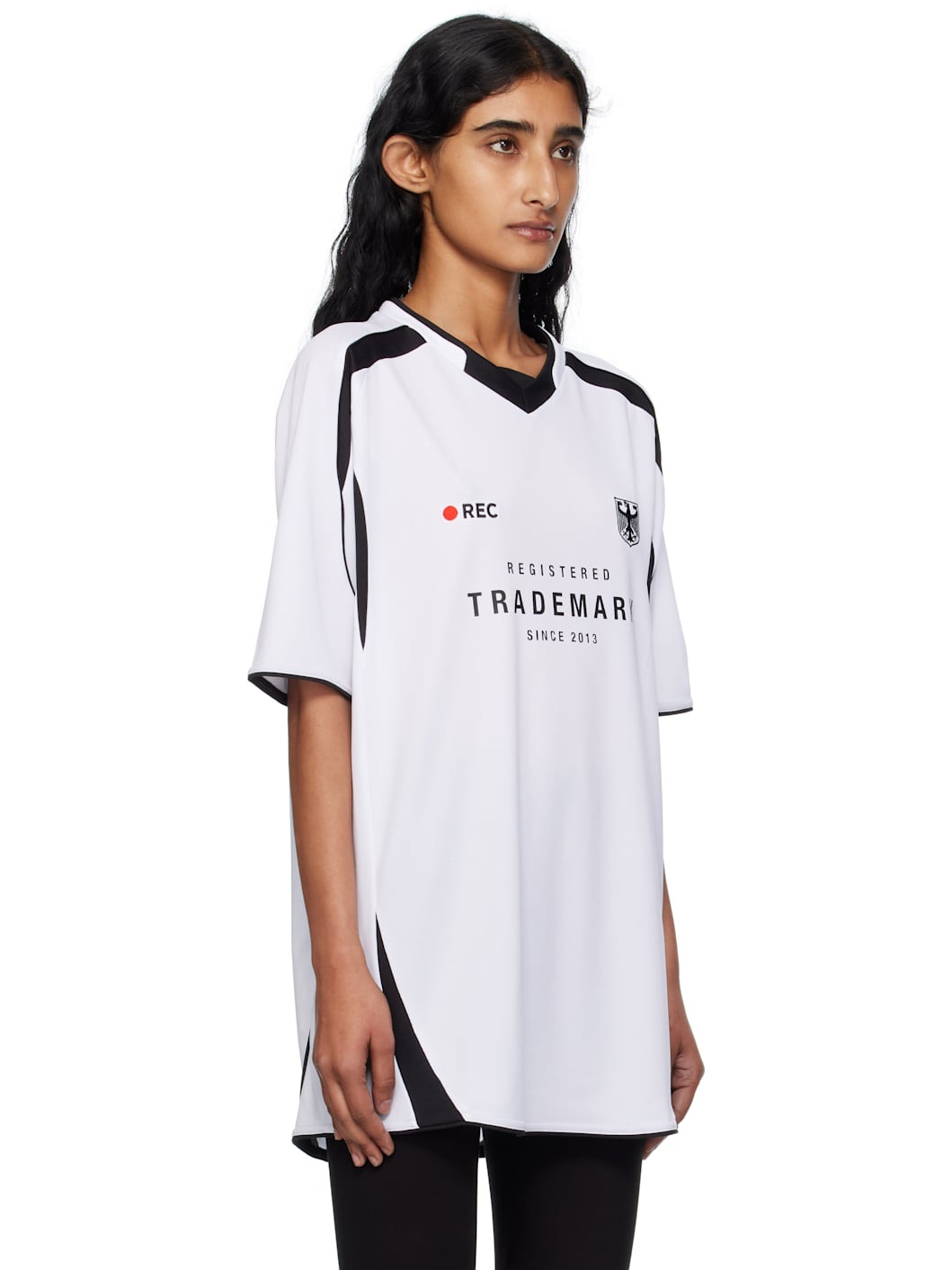 White 'Trademark' Football Jersey - 2