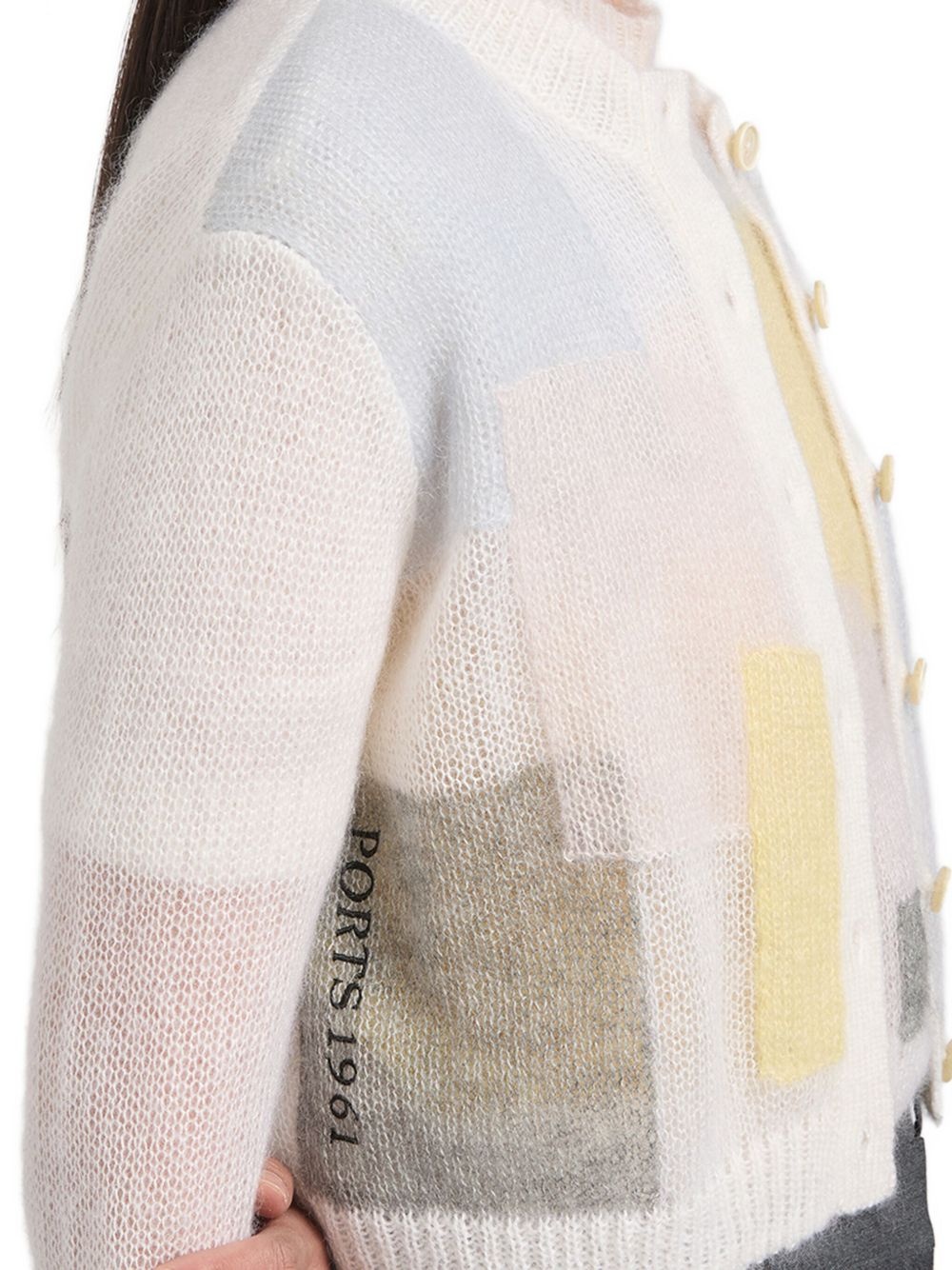 patchwork cardigan - 4