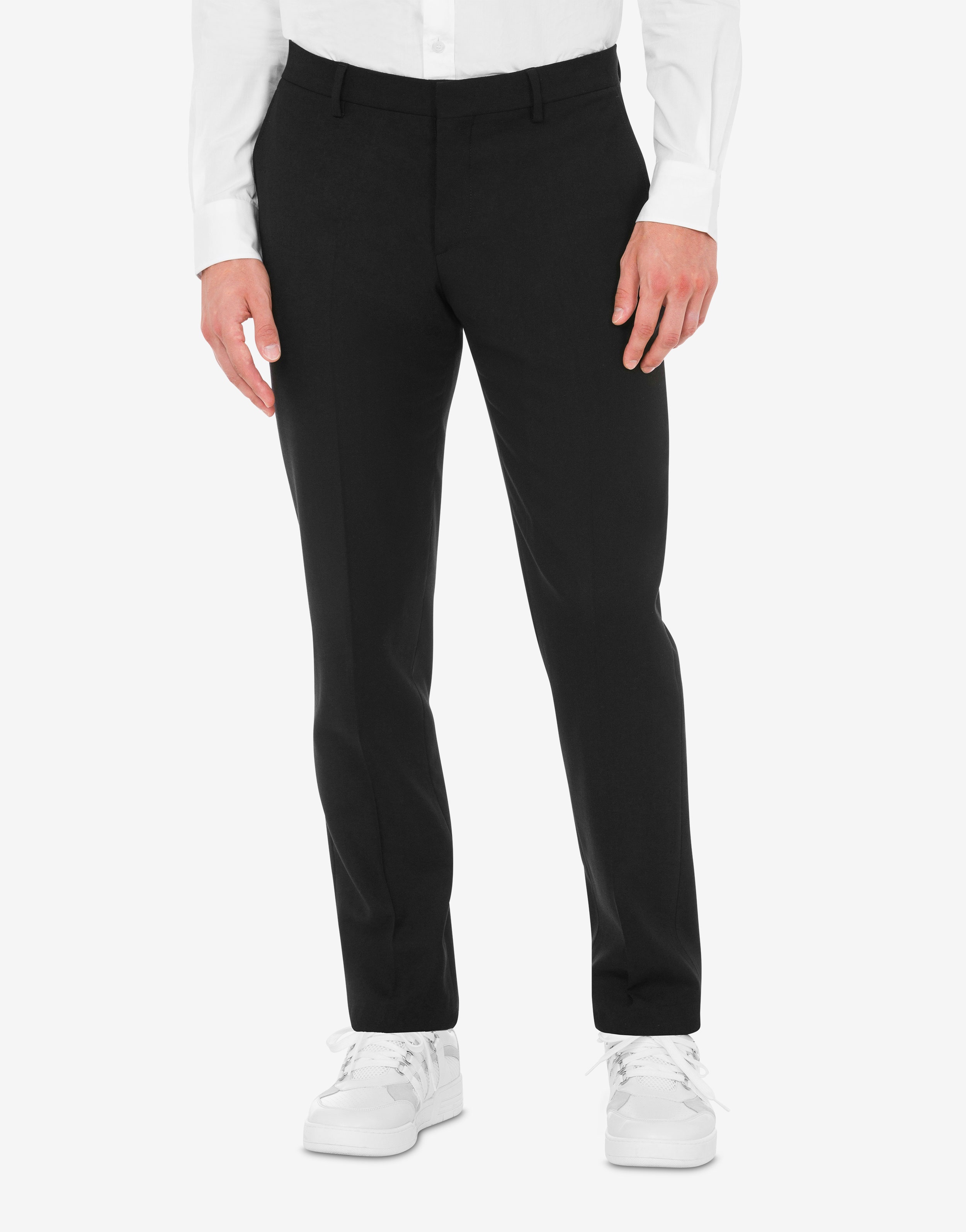 STRETCH GABARDINE TROUSERS - 4