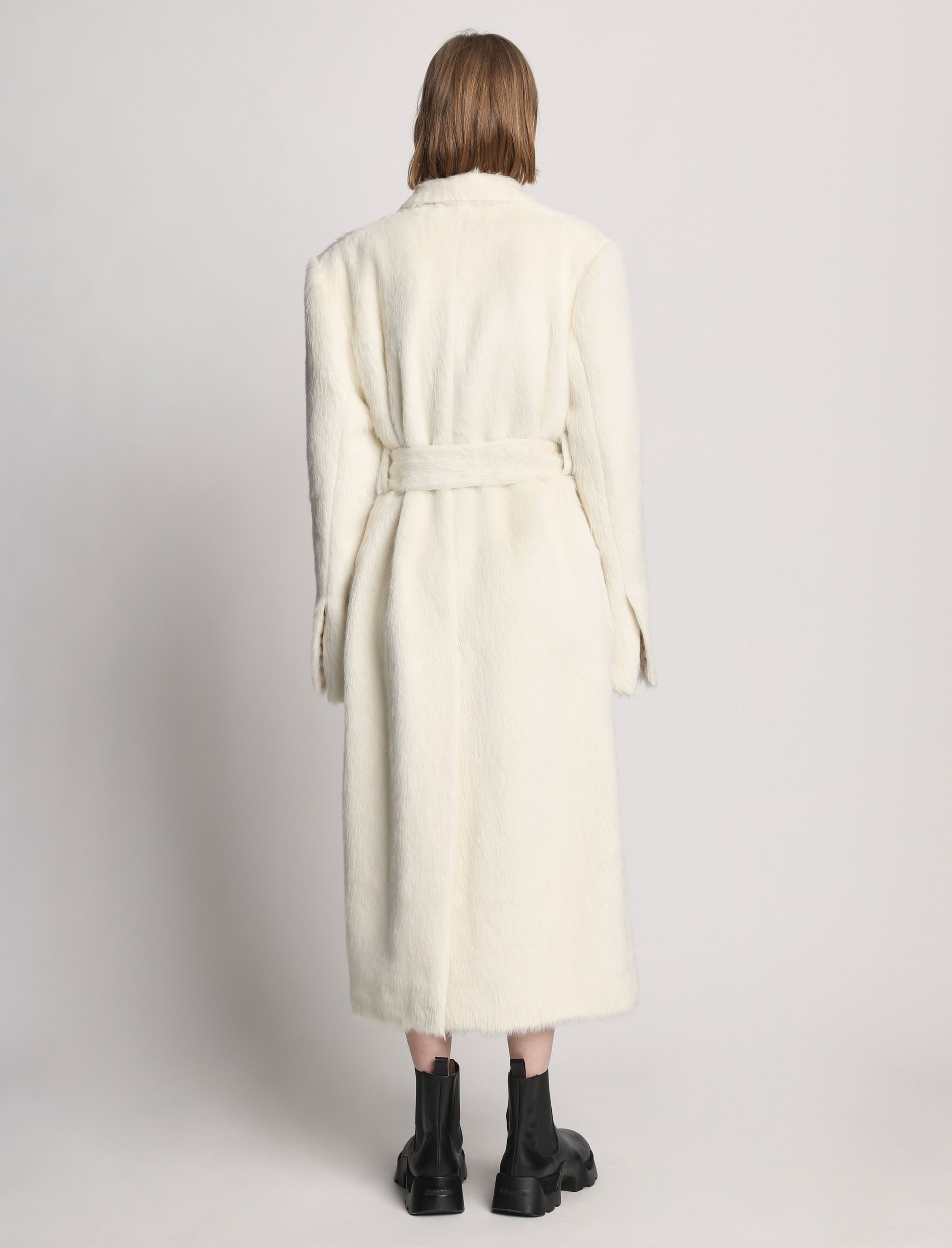 Brushed Alpaca Coat - 5
