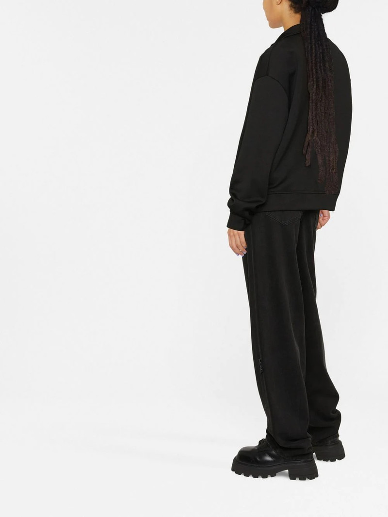 logo-patch zip-up sweatshirt 3