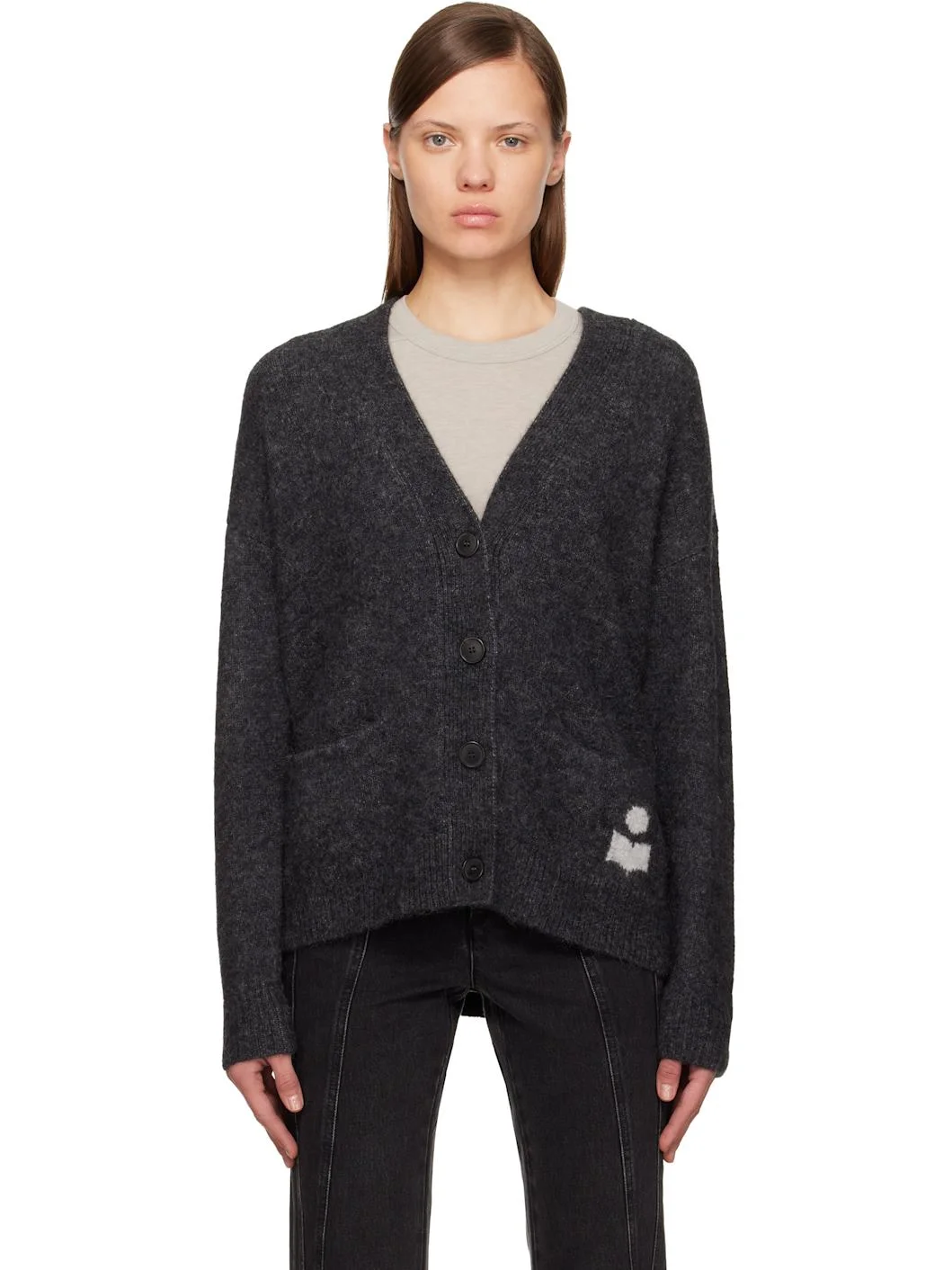 Gray Eborah Cardigan - 1