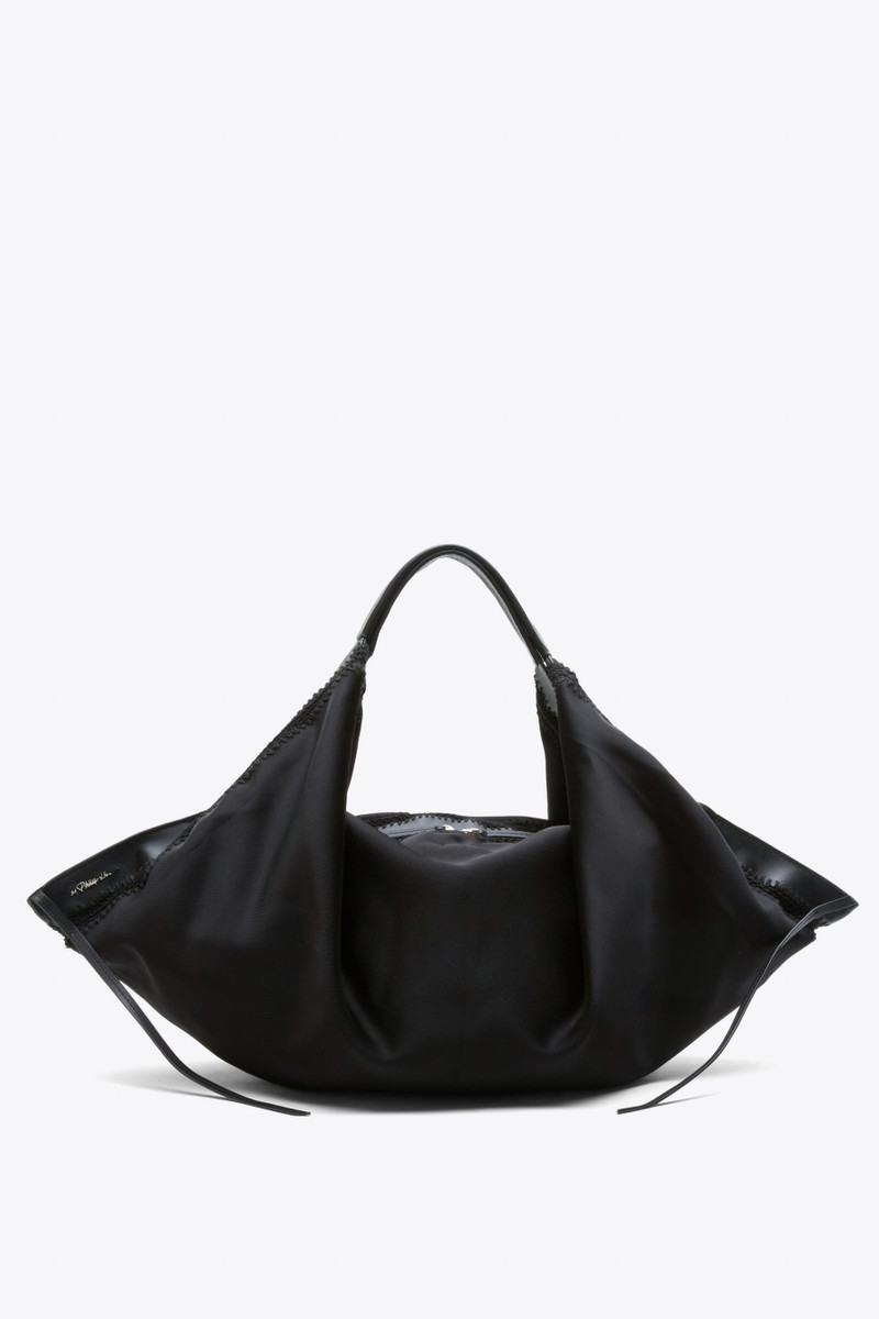 Structured Satin Luna Medium Bag 1