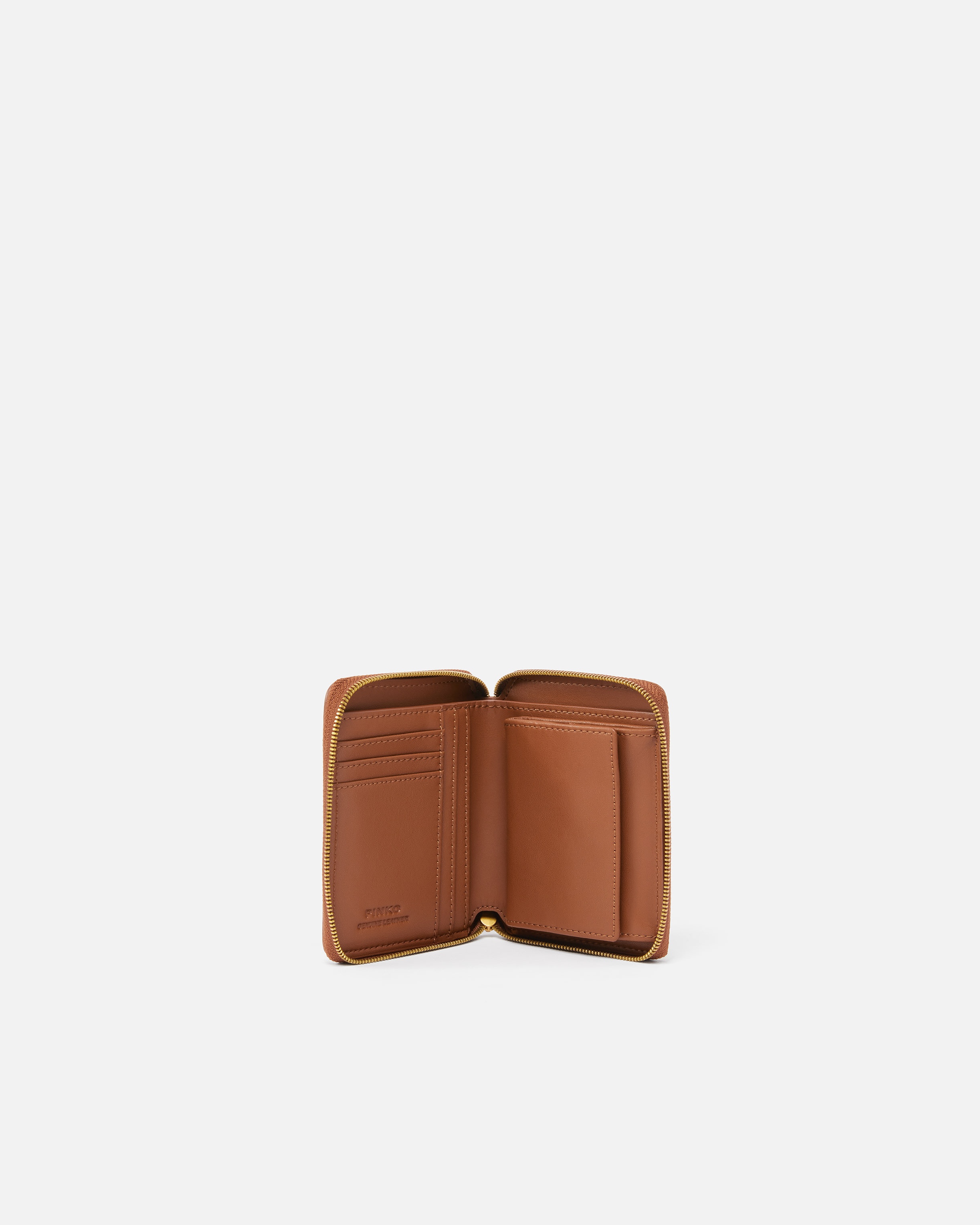 SQUARE LEATHER ZIP-AROUND PURSE - 3