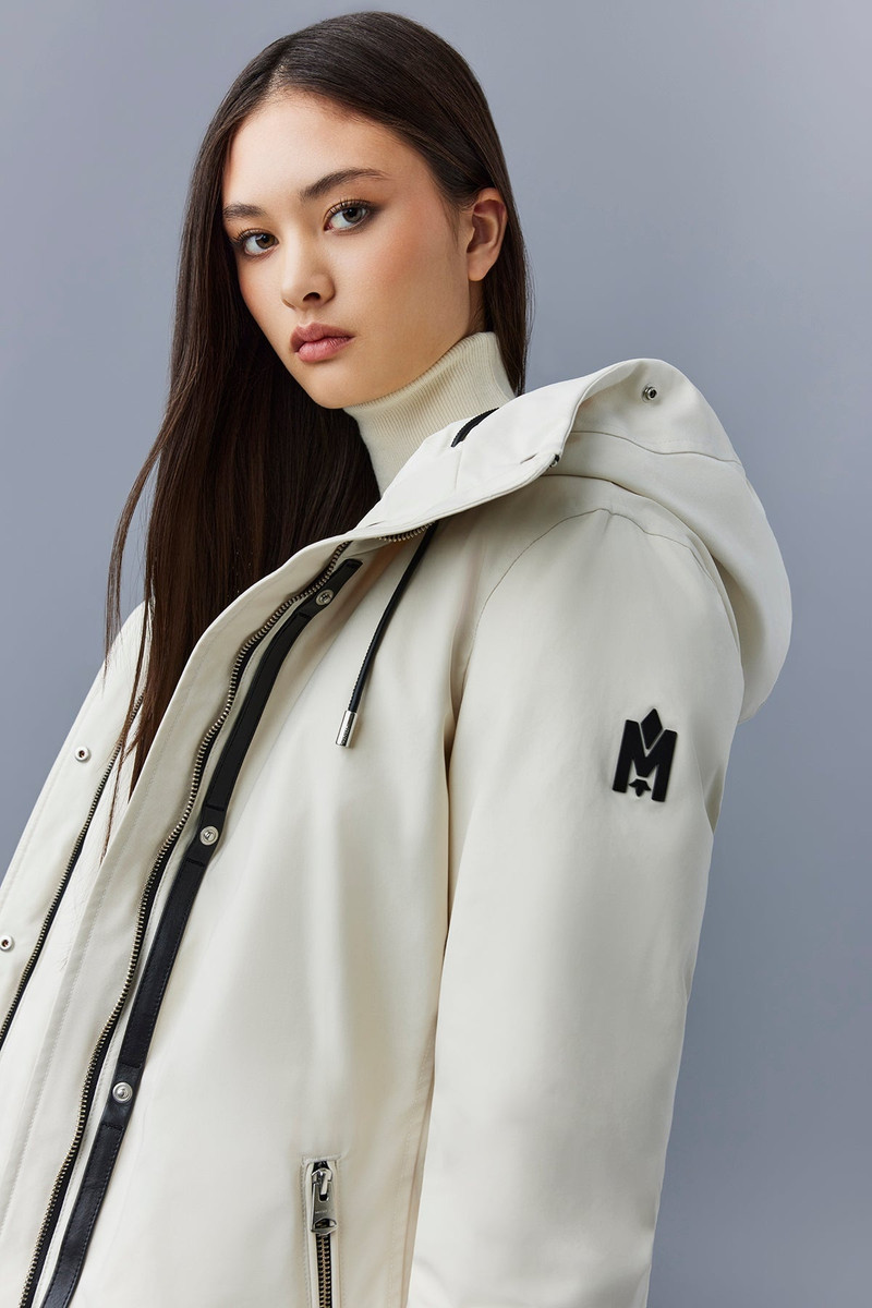 JENI 2-in-1 down parka with removable bib and sheepskin trim 6