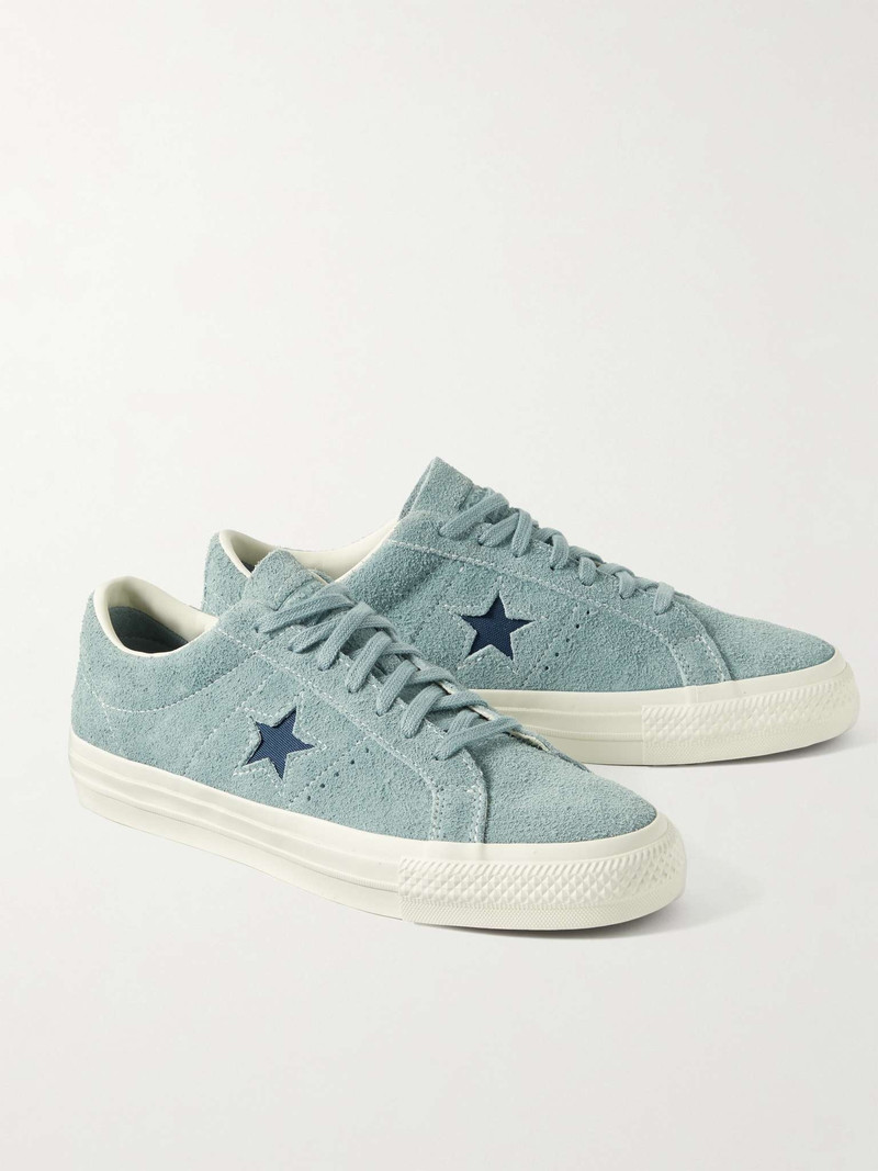 One Star Pro Canvas-Trimmed Suede Sneakers 4