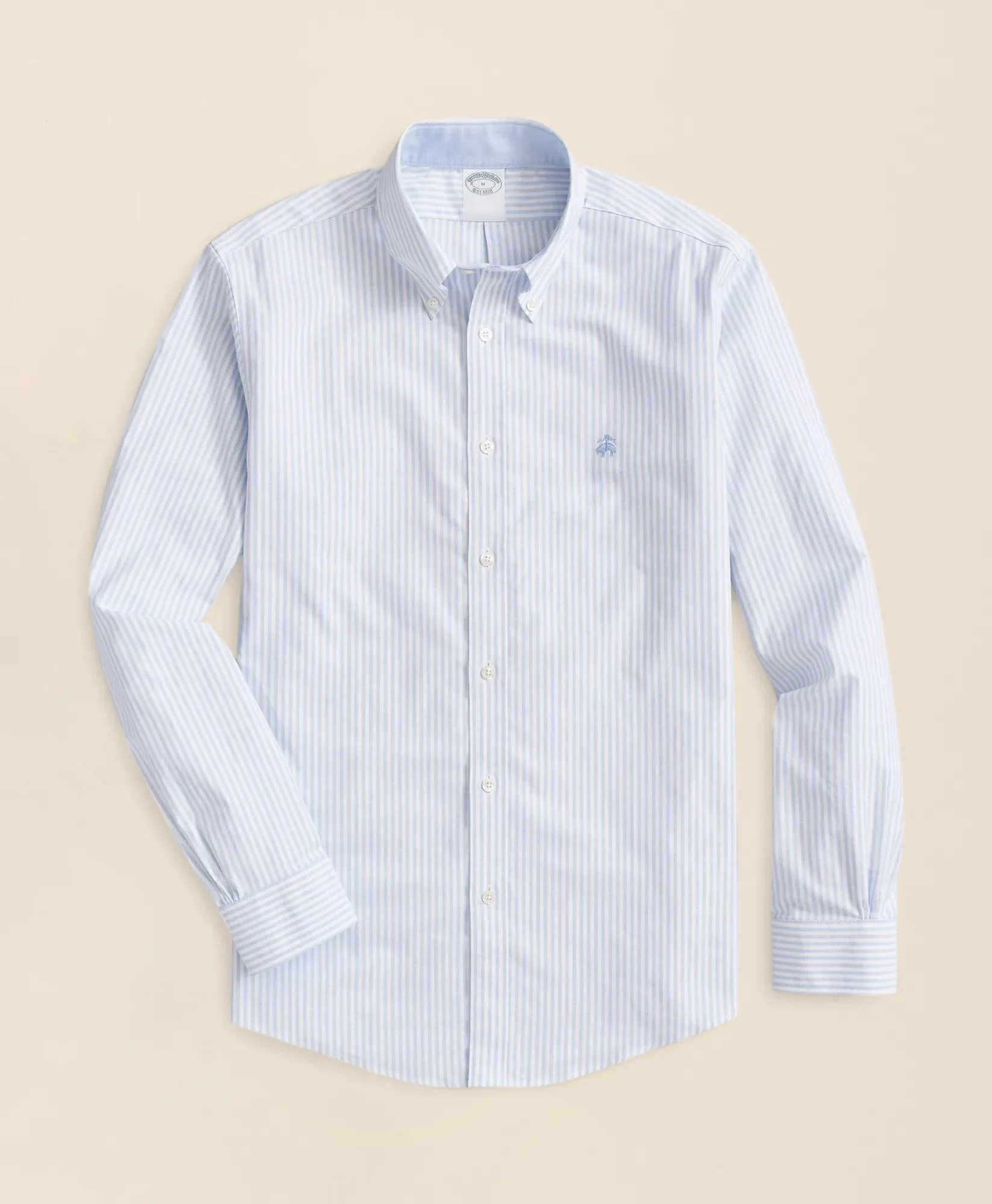 Stretch Non-Iron Oxford Button-Down Collar, Bengal Stripe Sport Shirt - 1