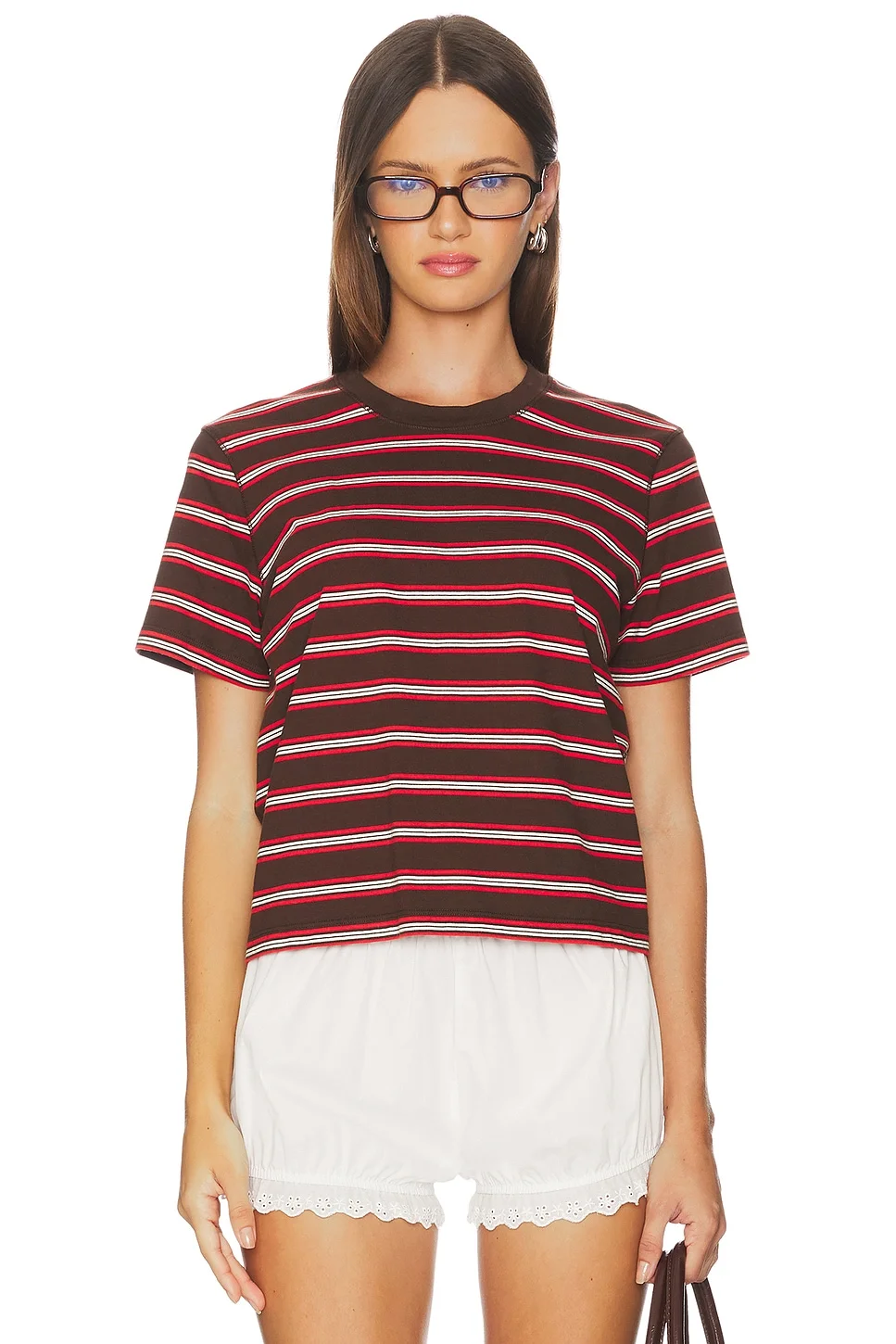 Multi Striped Boyfriend Tee - 1