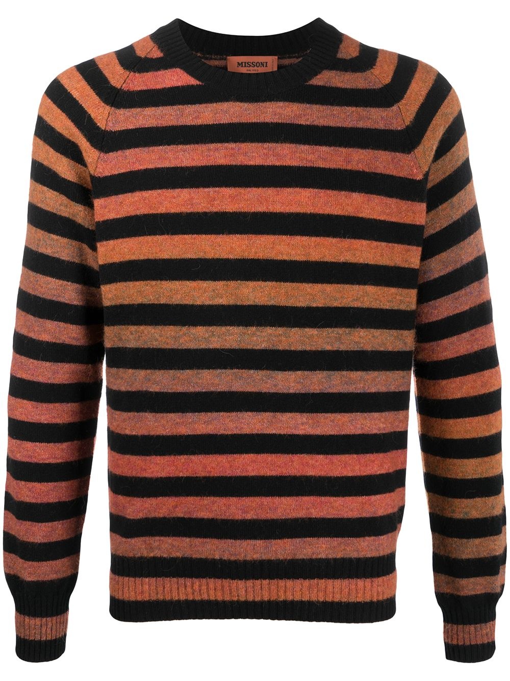 striped knit jumper  - 1