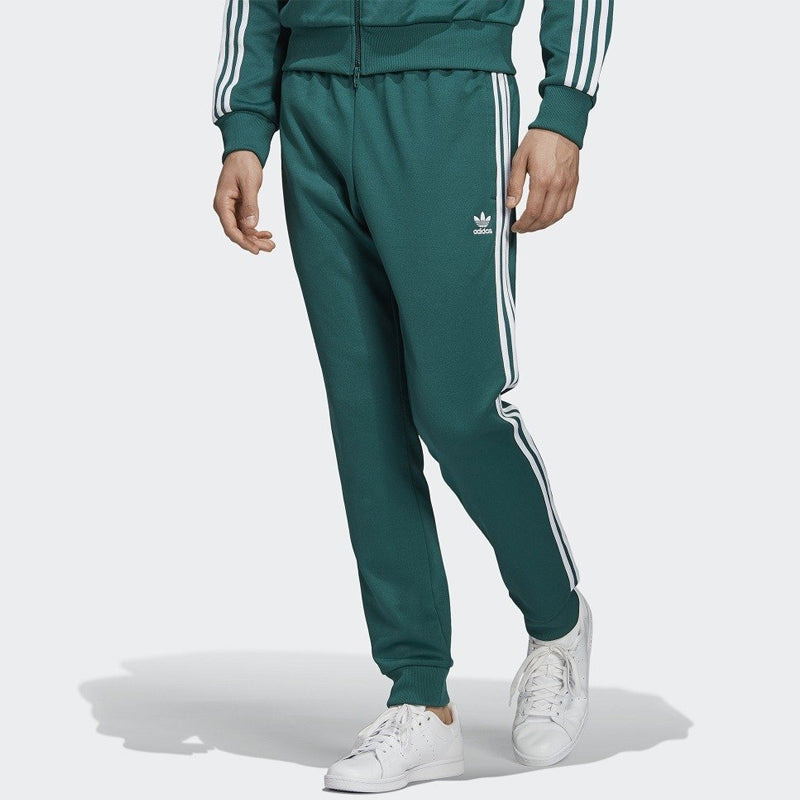 adidas originals Sst Tp Logo Embroidered Sports Pants Green EJ9701 - 3