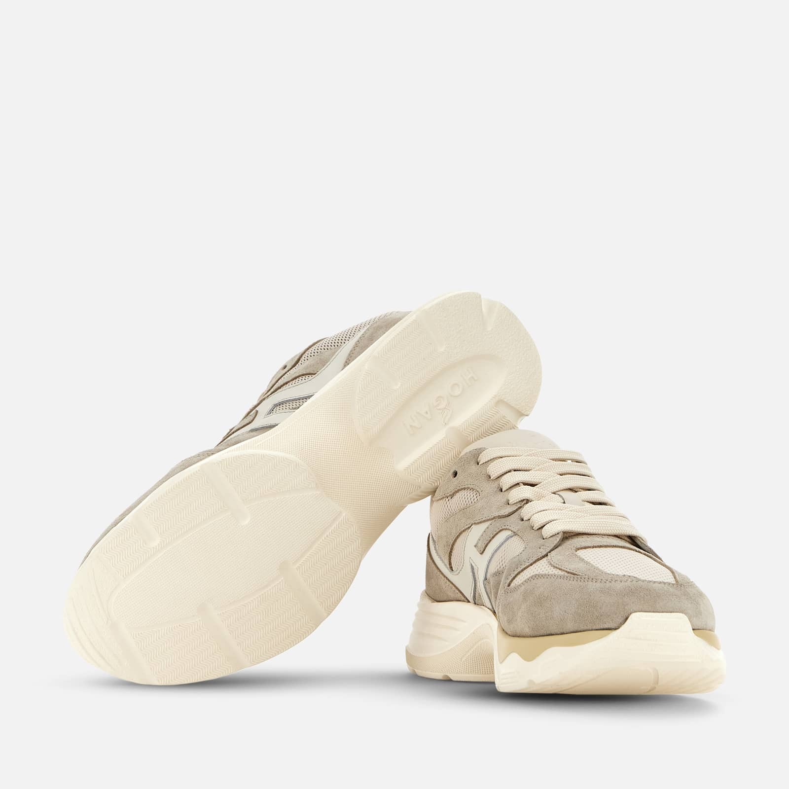 【Hogan】 Hogan H665 suede-trimmedスニーカー HOGAN Sneakers Hogan H665 | REVERSIBLE