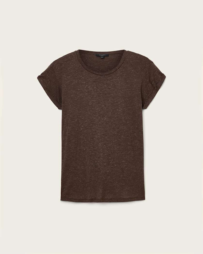 ANNA SHORT SLEEVE SHIMMER T-SHIRT 1