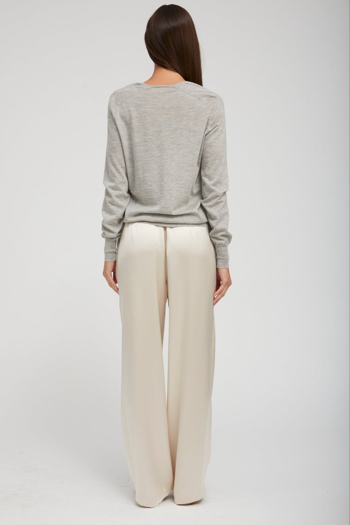 OXFORD CASHMERE V-NECK SWEATER - 4