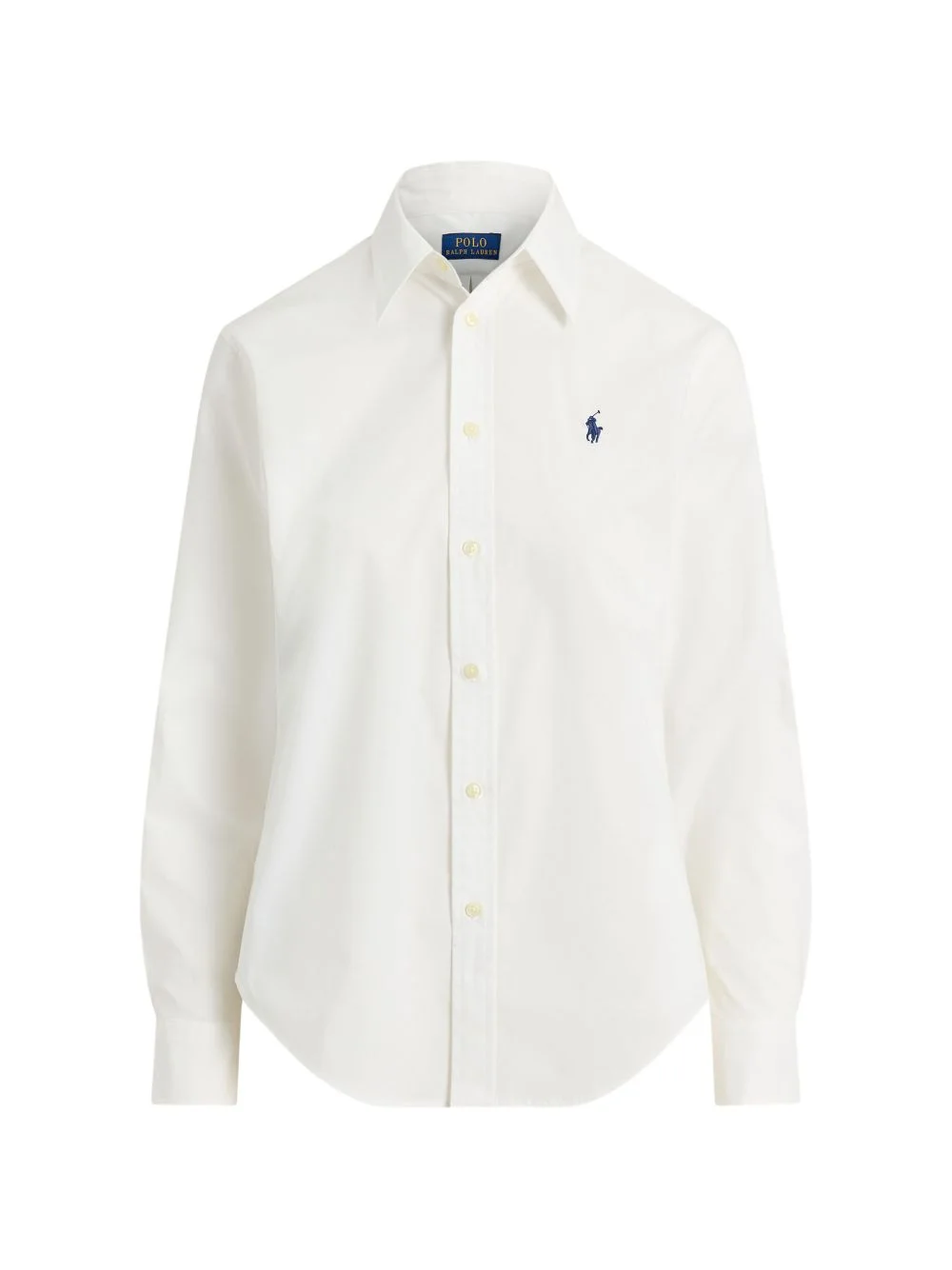 logo-embroidered long-sleeve shirt - 1