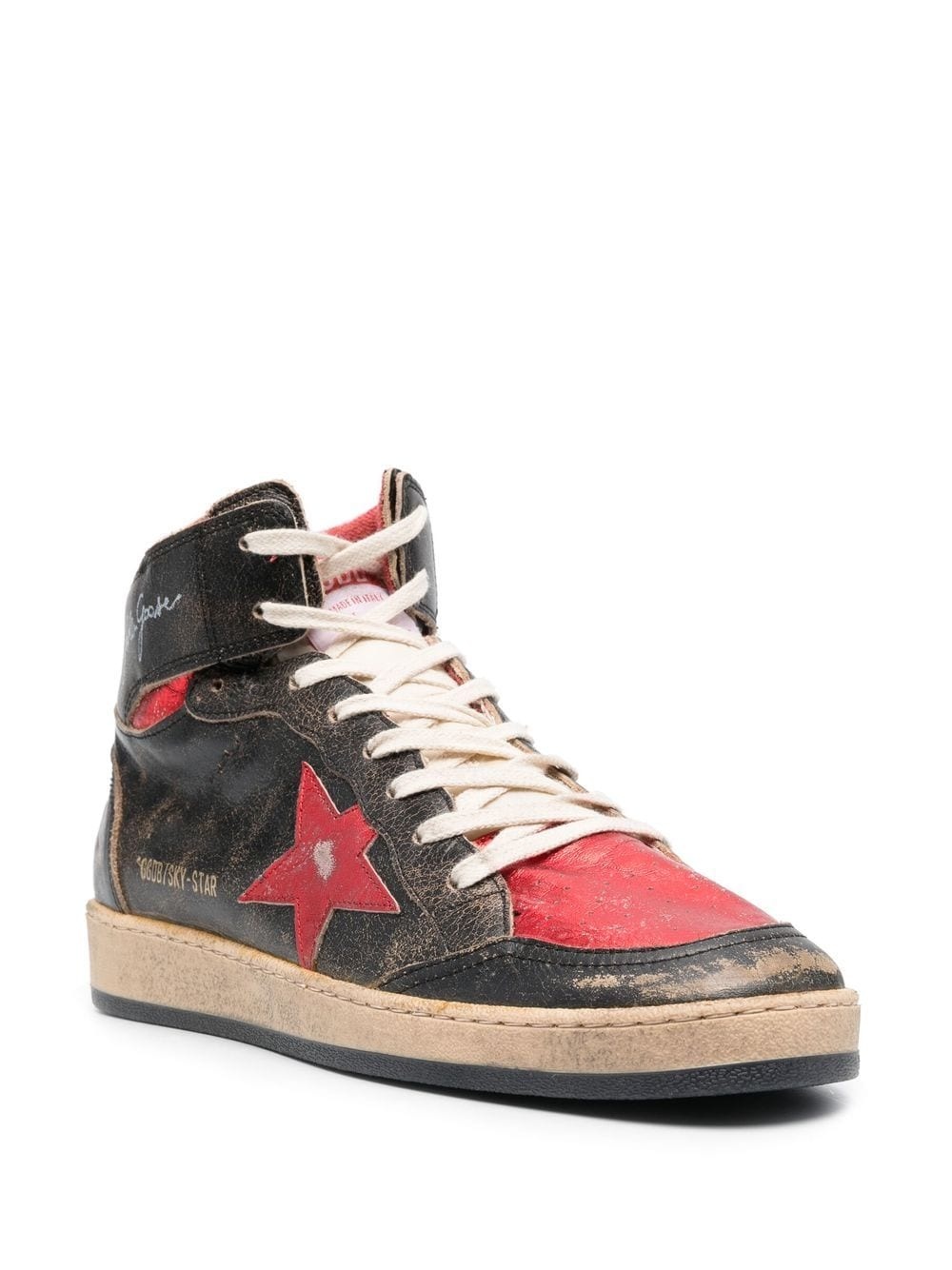 distressed high-top sneakers - 2