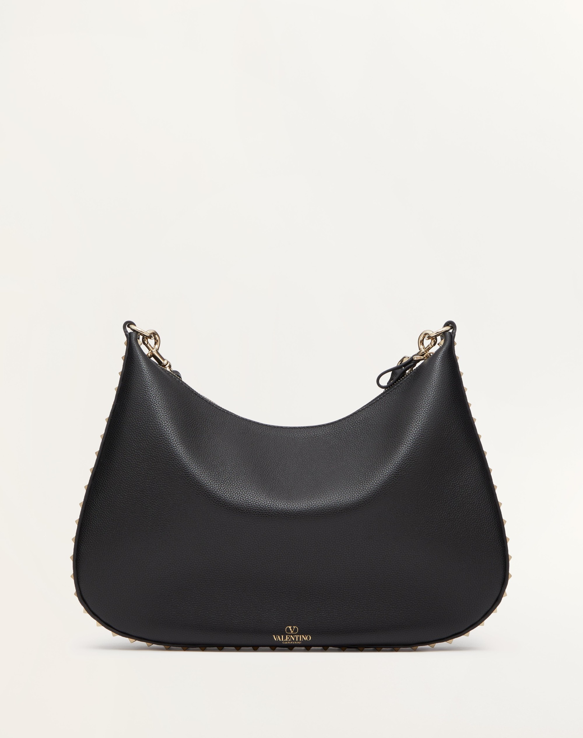 ROCKSTUD HOBO BAG IN GRAINY CALFSKIN - 3
