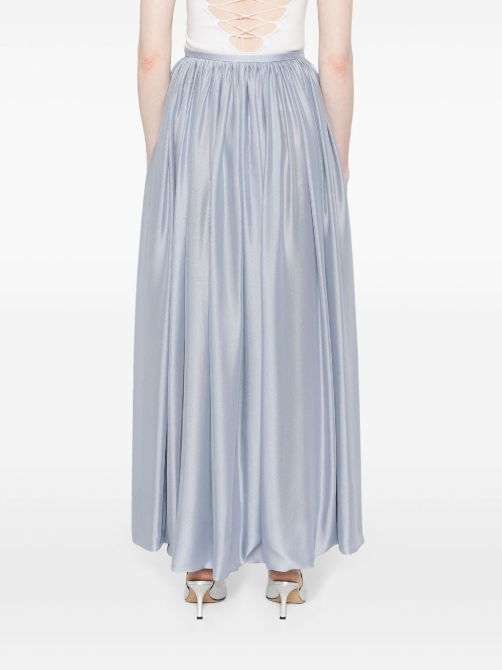 silk maxi skirt - 4