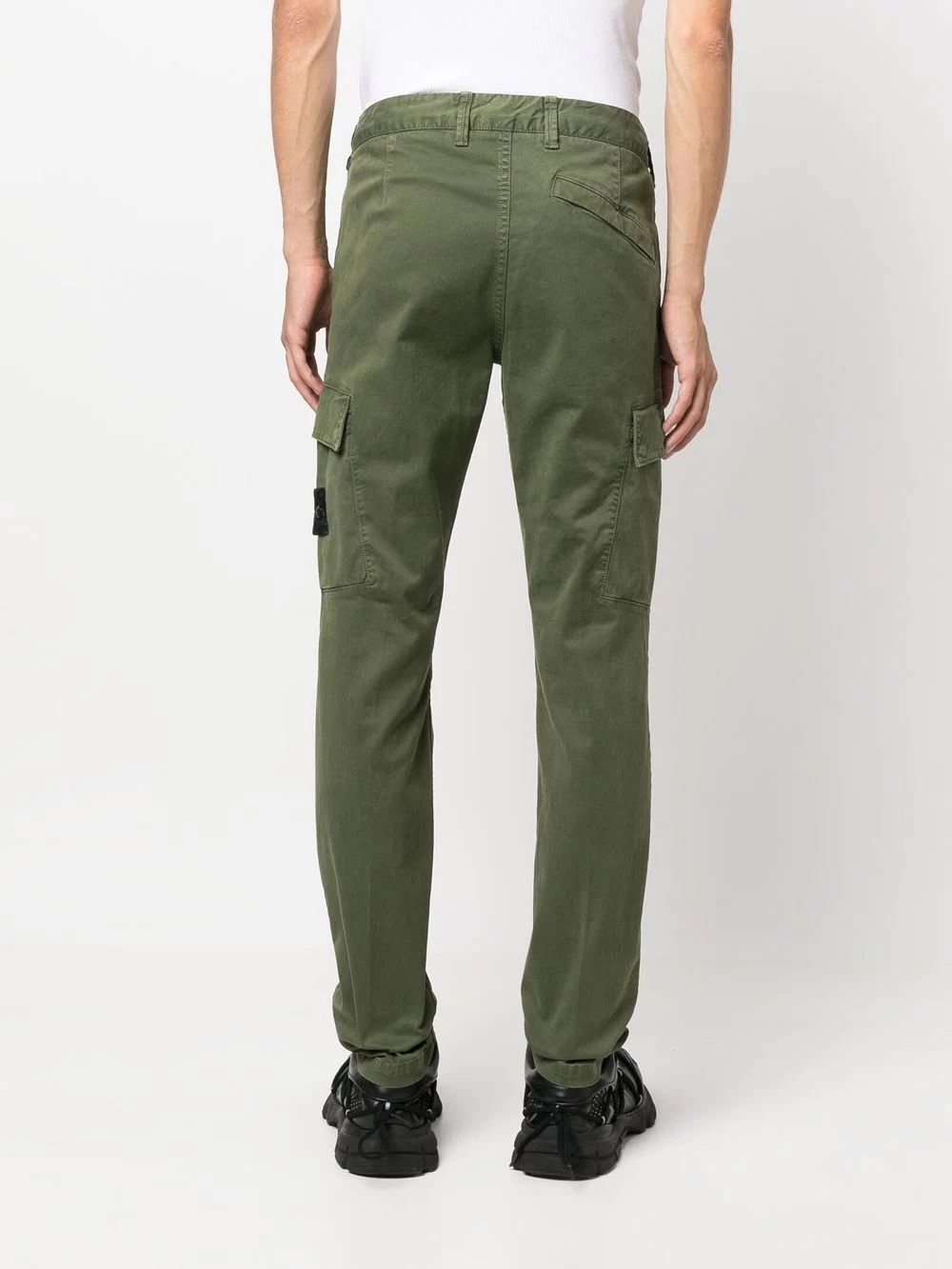 Compass-patch cargo trousers - 4