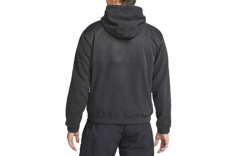 Nike Men's Nike SB Therma-FIT Winterized Polar Fleece Splicing Skateboard Hooded Jacket Black DA4224-010 outlook