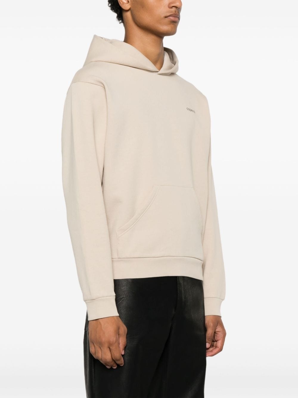 Horn logo-print hoodie - 4
