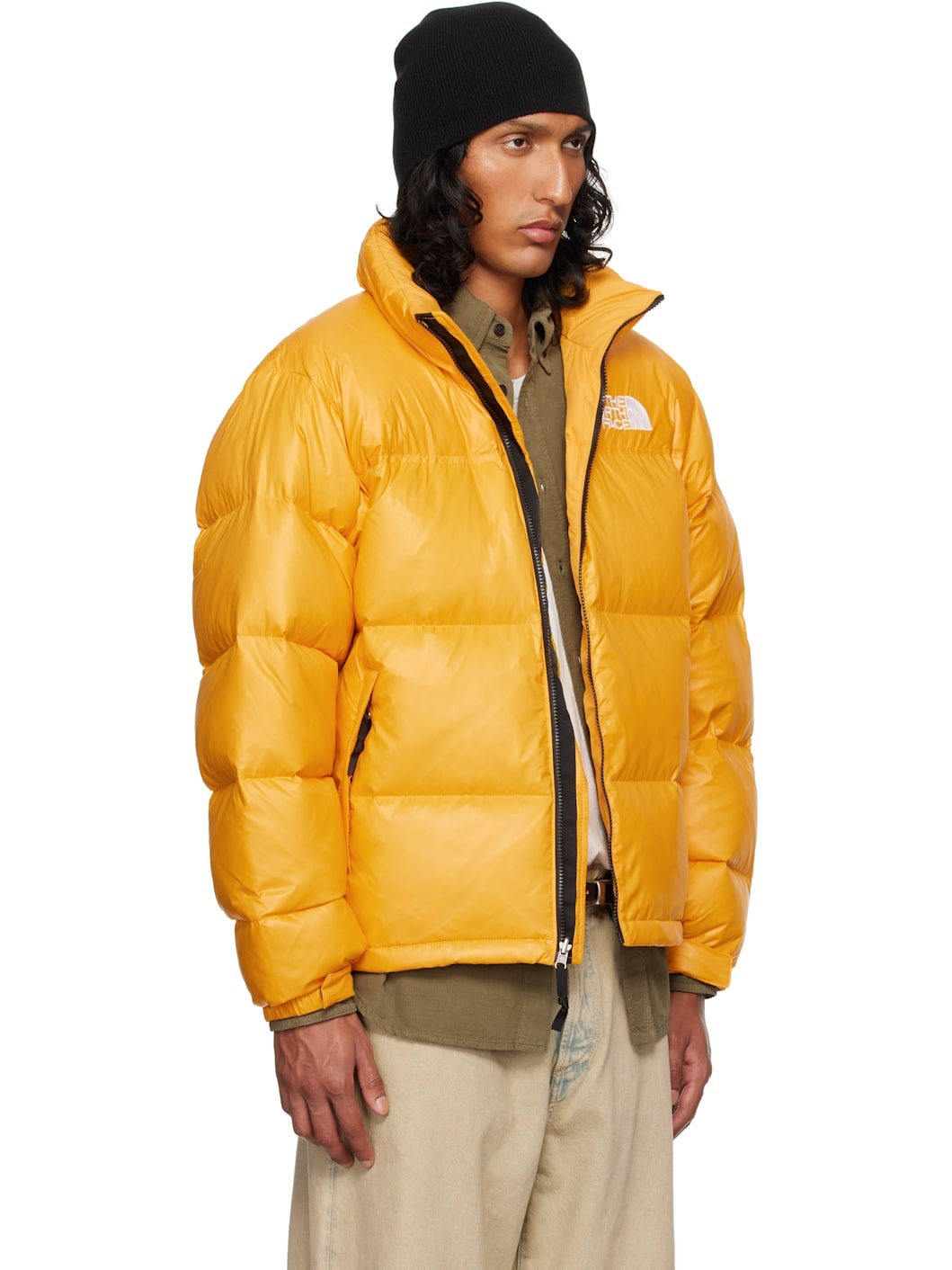 SSENSE Exclusive Orange 1996 Retro Nuptse Down Jacket - 2