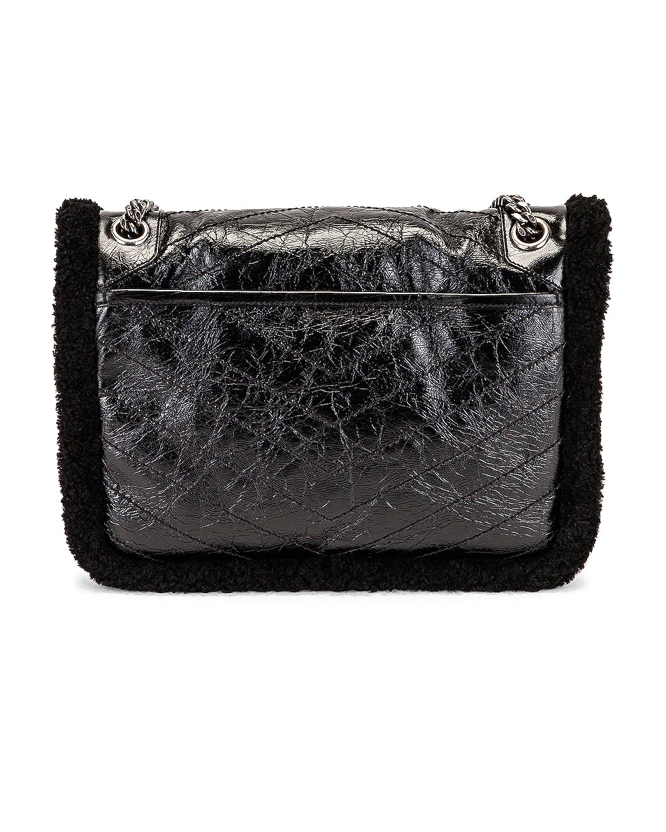 Medium Niki Shearling Chain Bag - 3