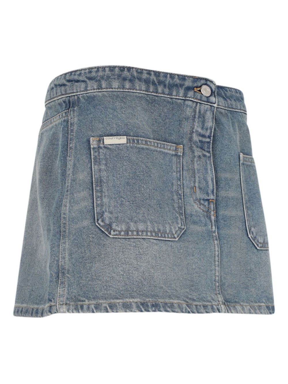 logo-embroidered mini skirt - 3