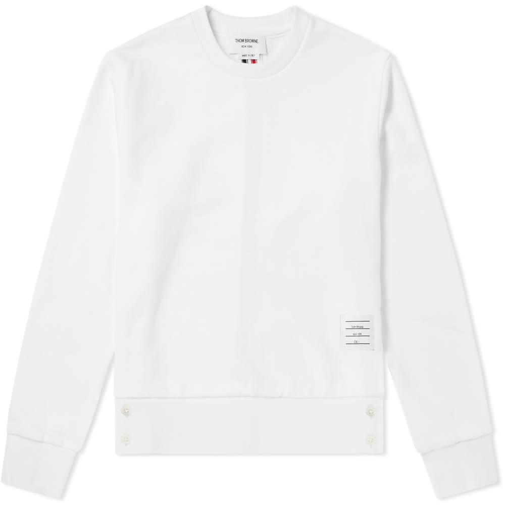 Thom Browne Grosgrain Loopback Crew Sweat - 1