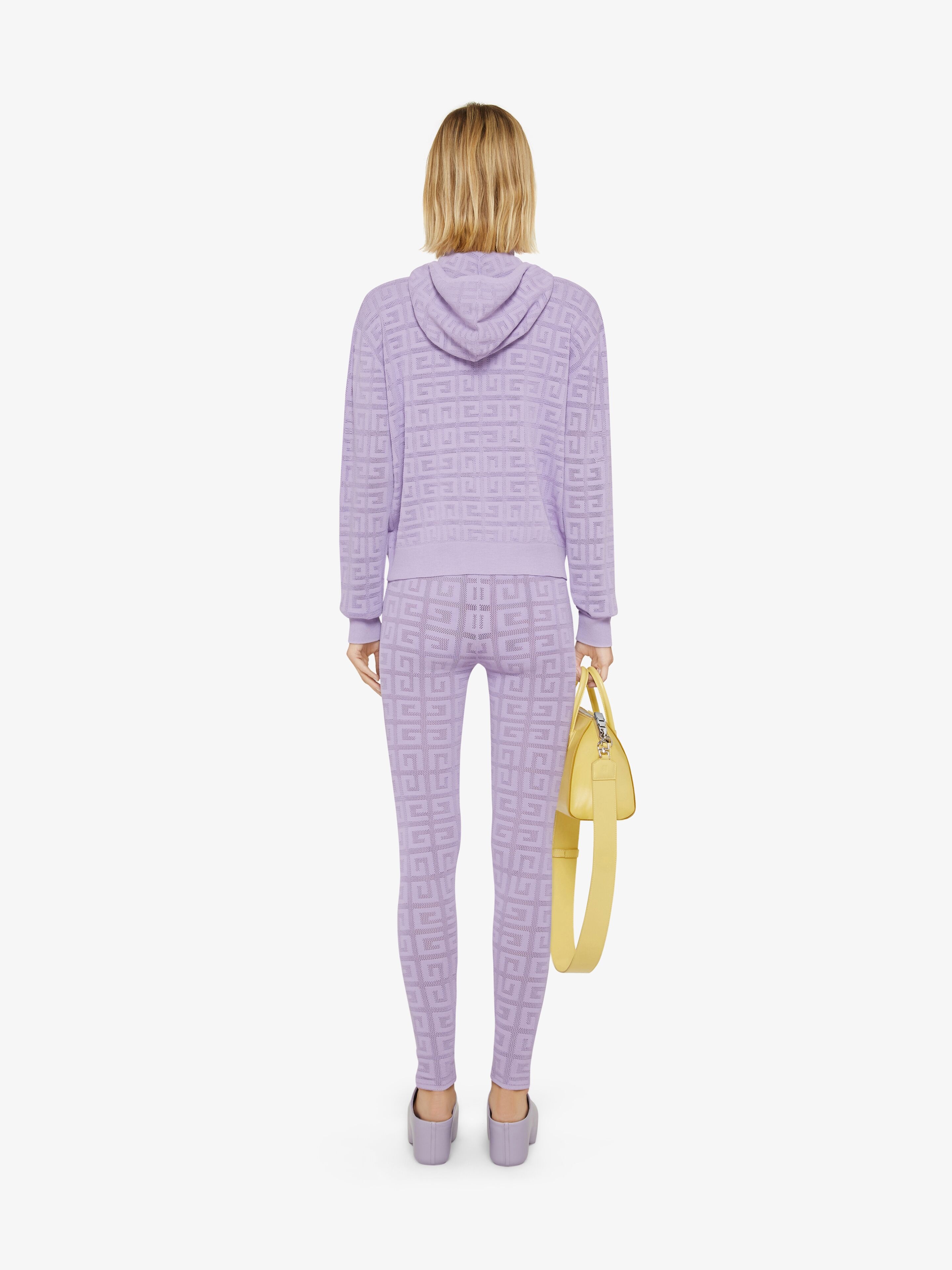 HOODIE IN 4G JACQUARD WITH ZIP - 4