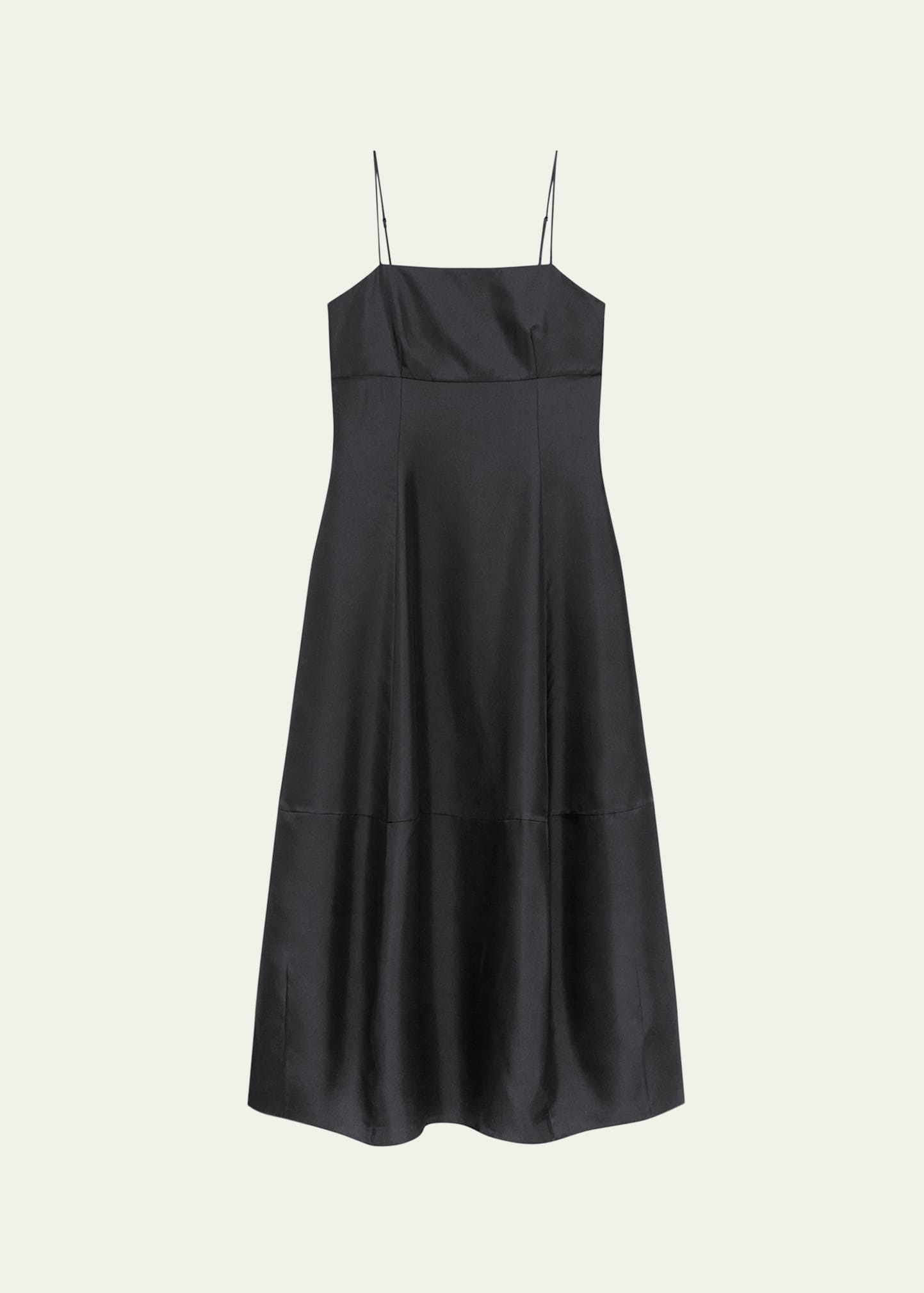 Sleeveless Silk-Twill Dress - 1