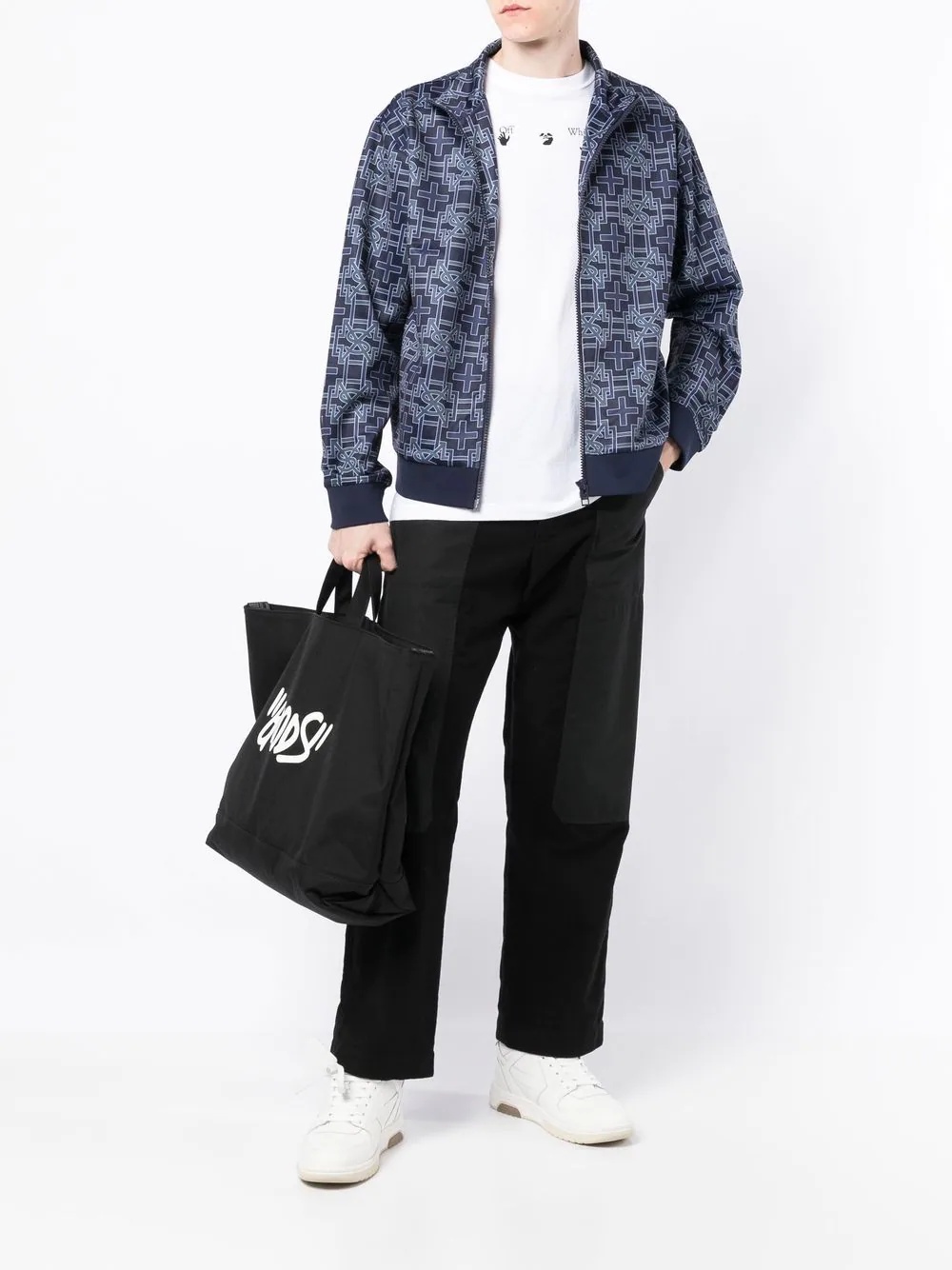 monogram zip-up sports jacket - 2