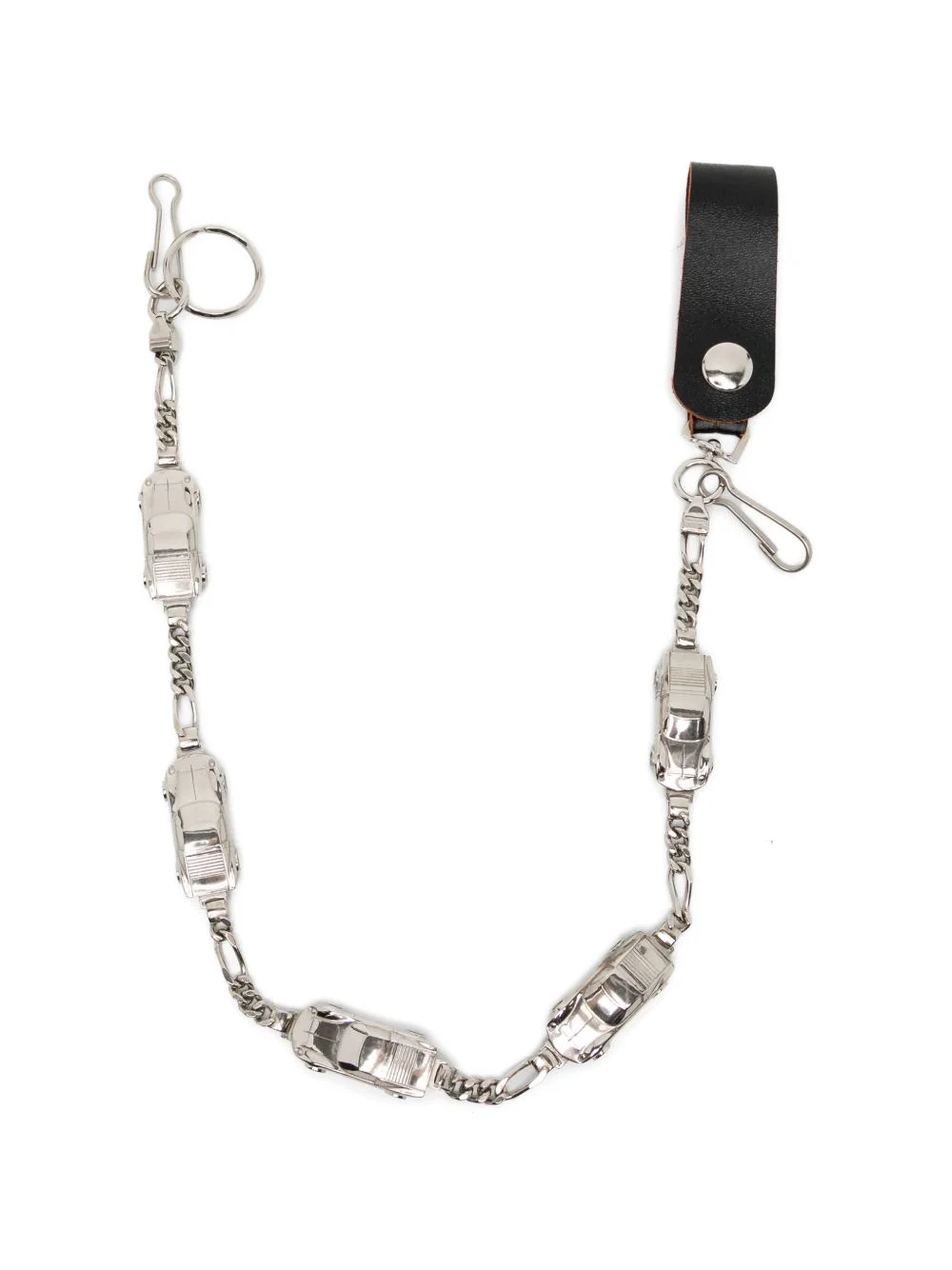car-motif chain keyring - 1