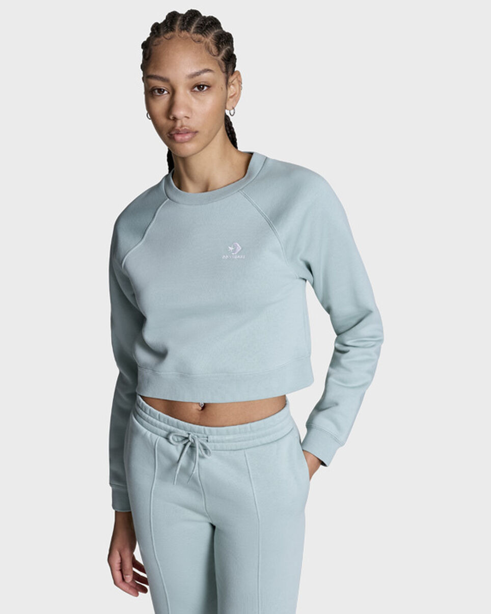 Star Chevron Cropped Crew Neck - 3