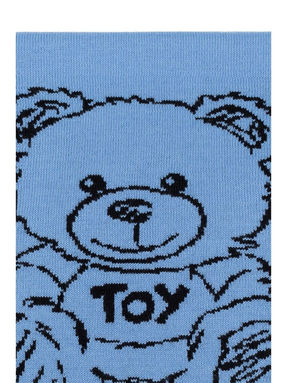 Teddy Bear-motif knitted scarf - 5