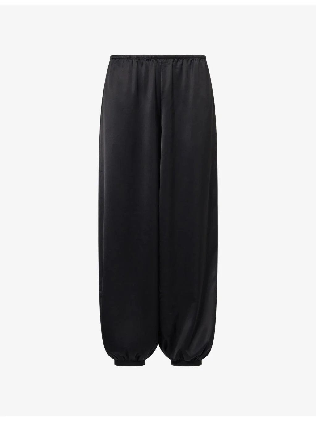Aven Balloon-Leg Satin Trousers - 1