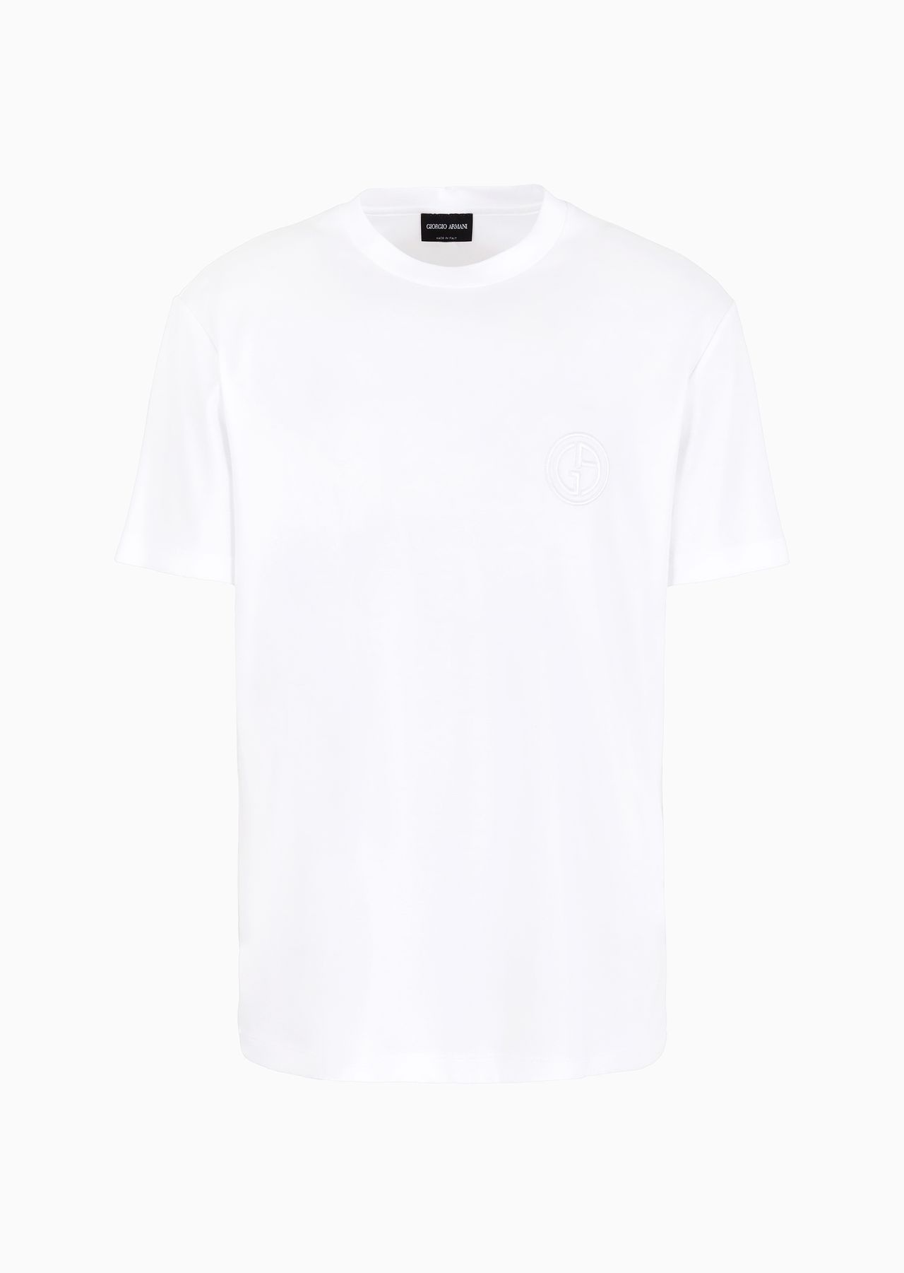 Pure cotton interlock crew-neck T-shirt - 1