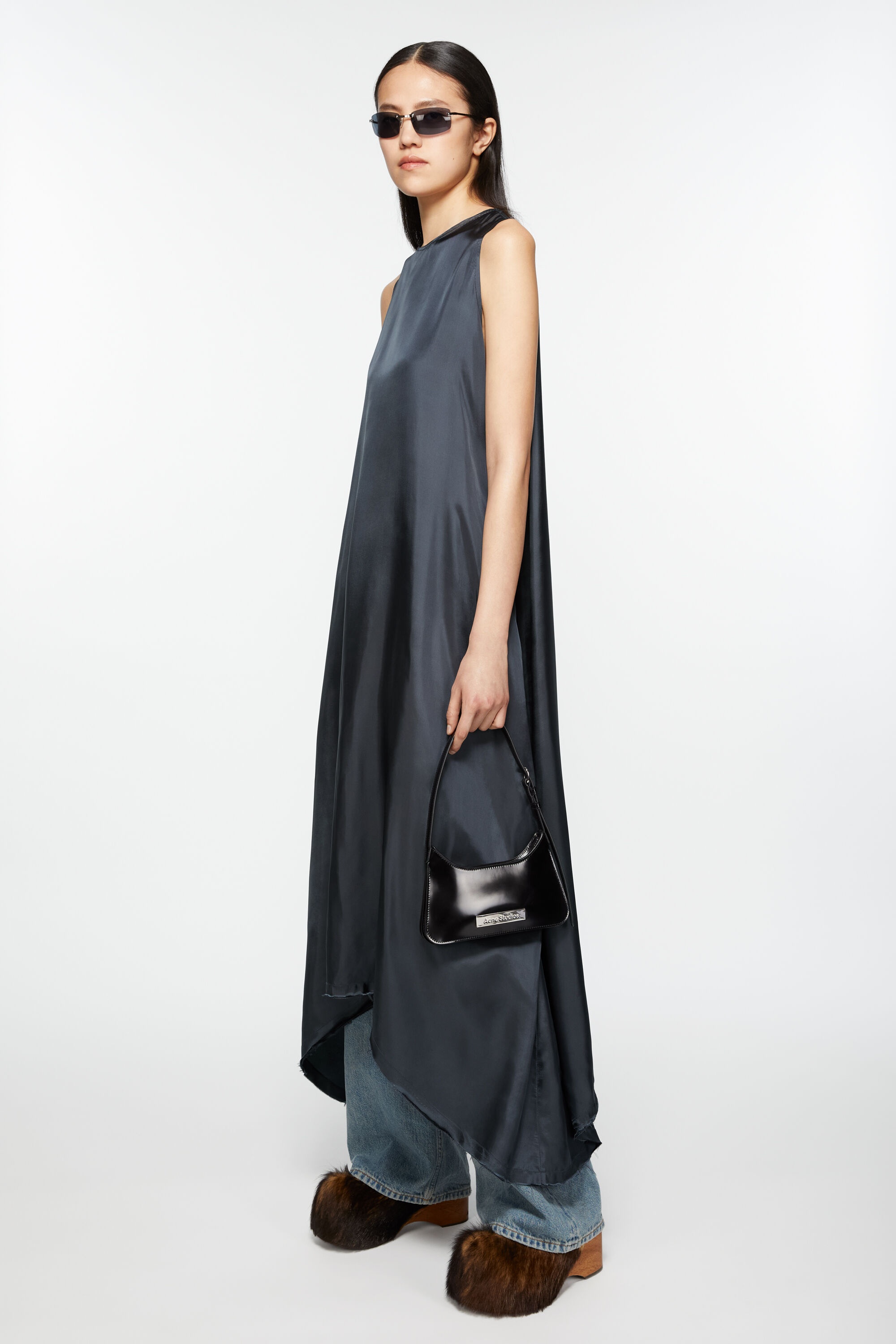 Sleeveless dress - Anthracite grey - 4