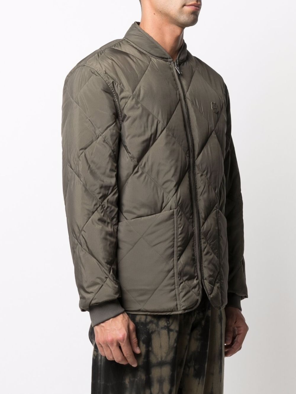 quilted down bomber jacket - 4