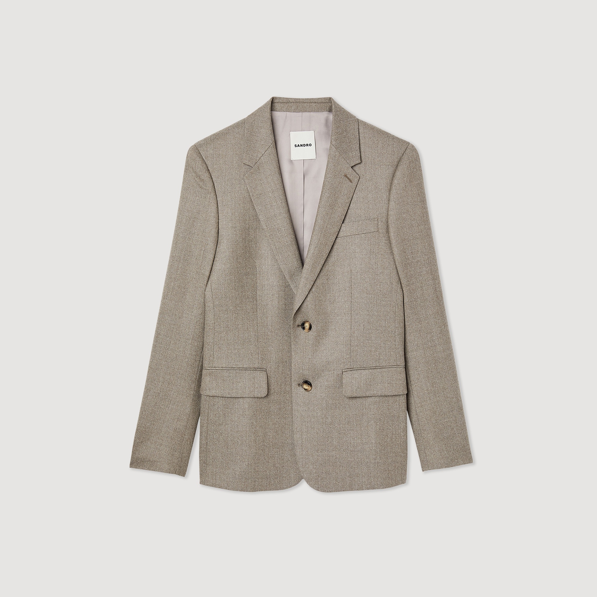Flannel suit jacket - 1