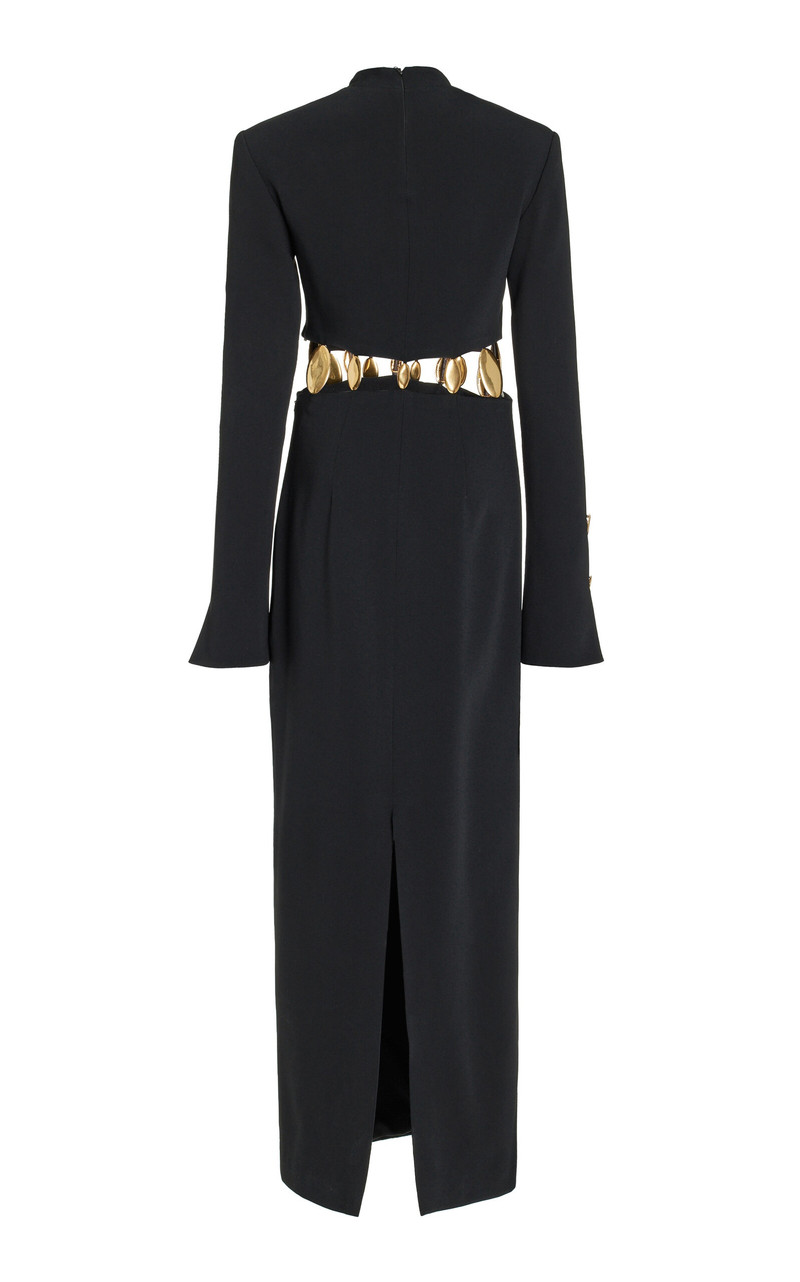 Gloria Crepe Cutout Gown black 3