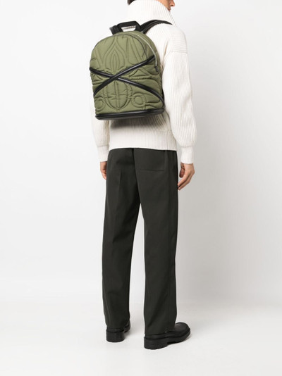Alexander McQueen Pansies quilted backpack outlook